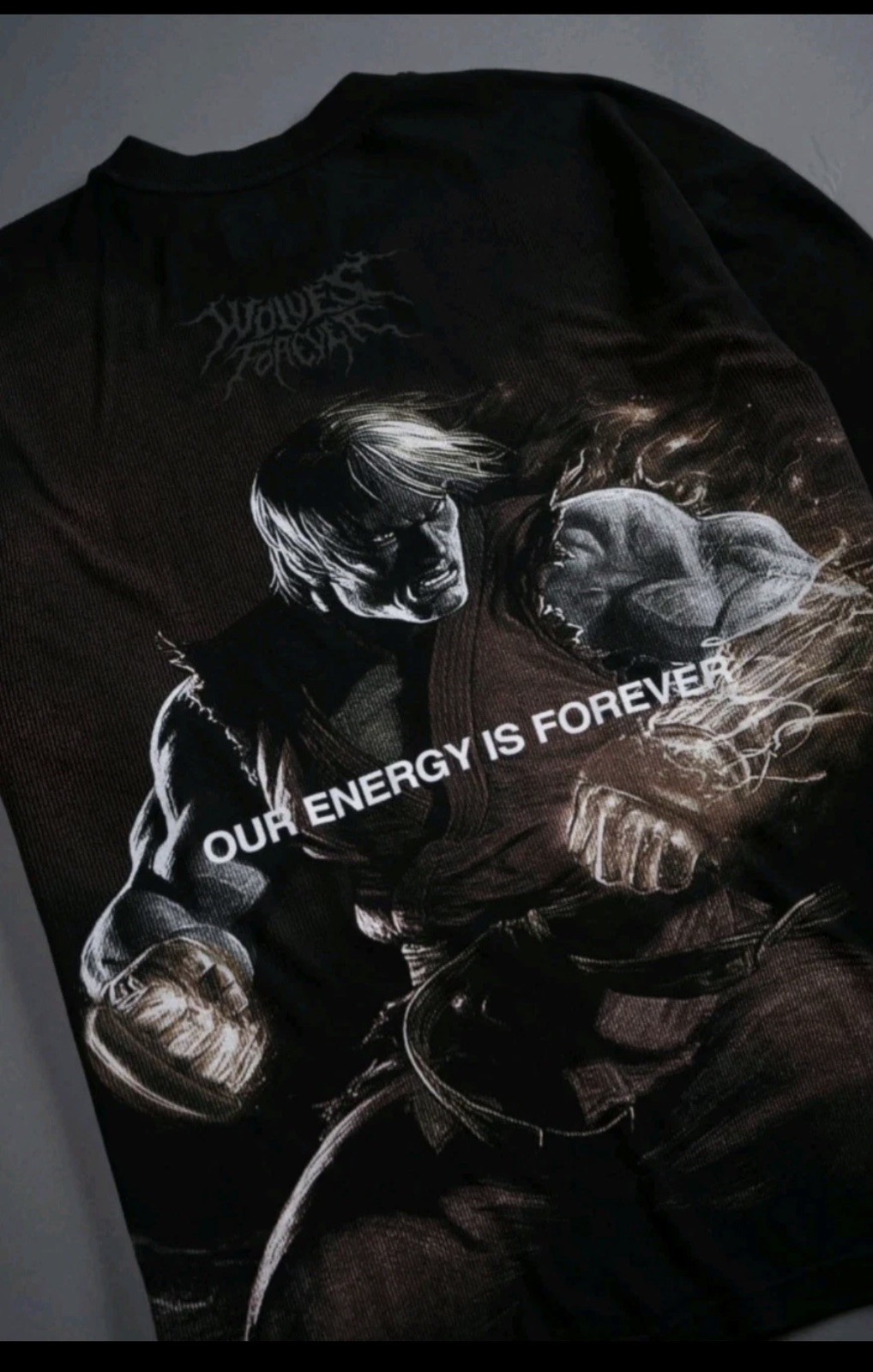 DARC SPORT STREET FIGHTER KEN « SIDE BY SIDE » SERIES OVERSIZED TEE IN BLACK XL