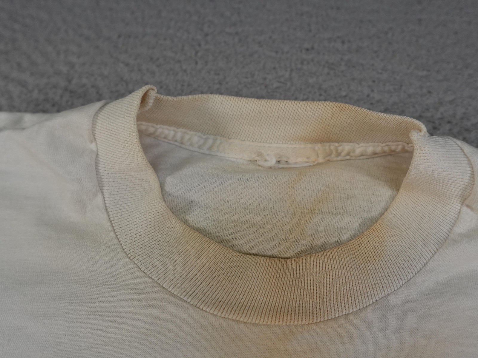Vintage Outer Banks NC Shirt Mens Small Beige 90s I Luv Ya Man Smiley Face