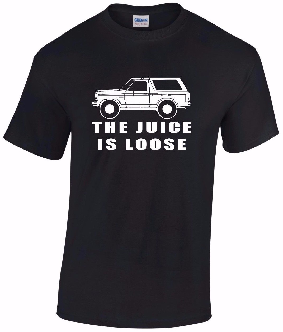 OJ Simpson White Bronco « The Juice is Loose » T-shirt Tee A T shirt