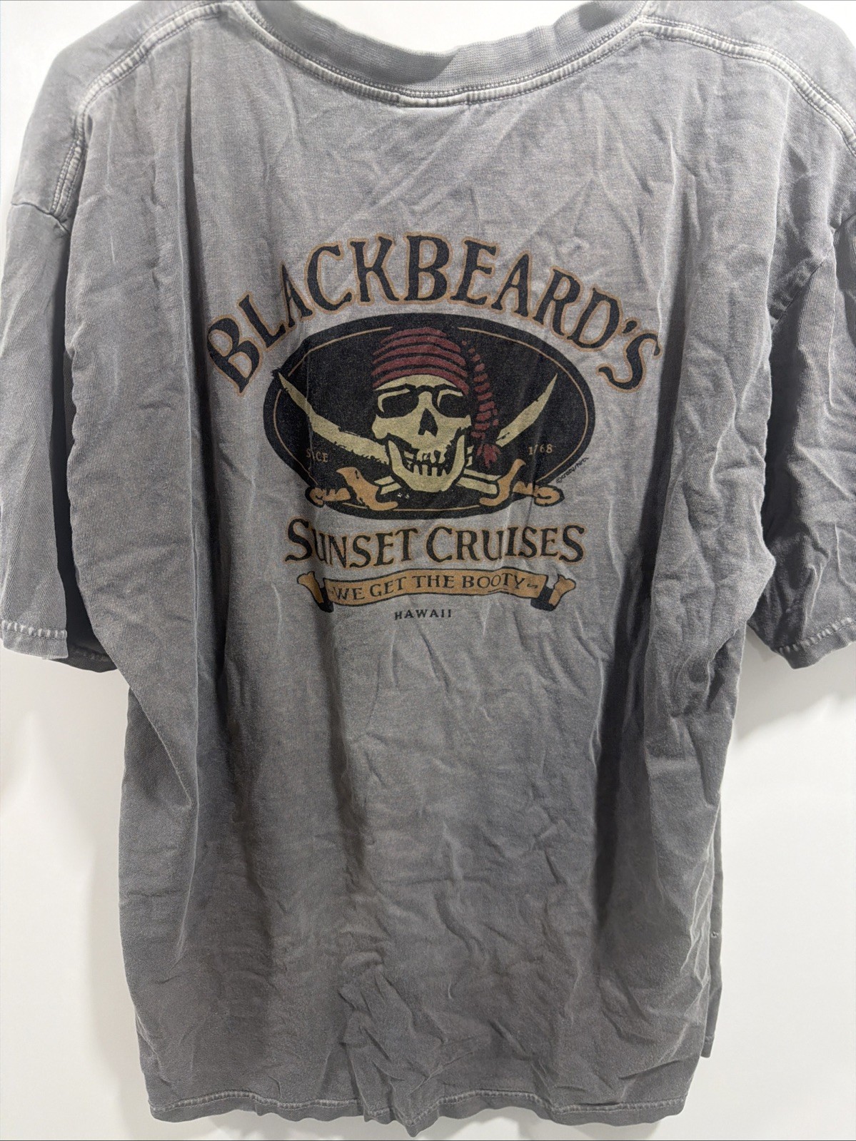 Sz L Vintage Black Beard’s Cruises We Got The Booty Cozumel Mexico T-Shirt