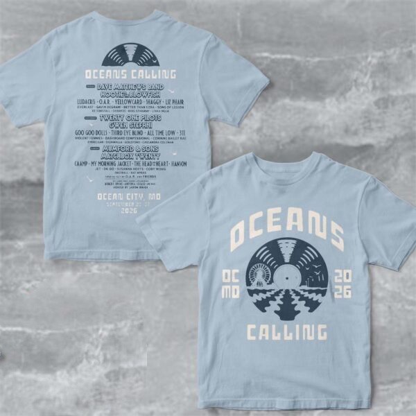 Oceans Calling 2026 Festival Merch In Ocean City Maryland T-Shirt