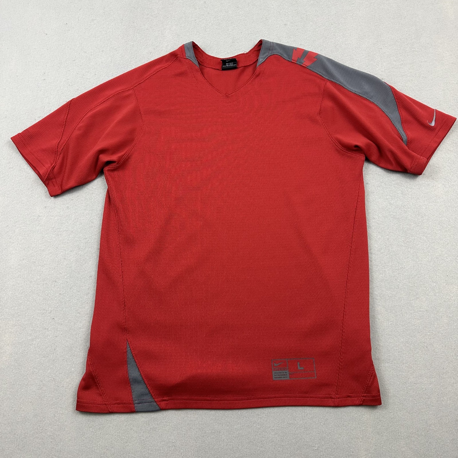 Vintage Nike Shirt Men Large Red Gray Kobe Bryant Mamba Basketball 90s L
