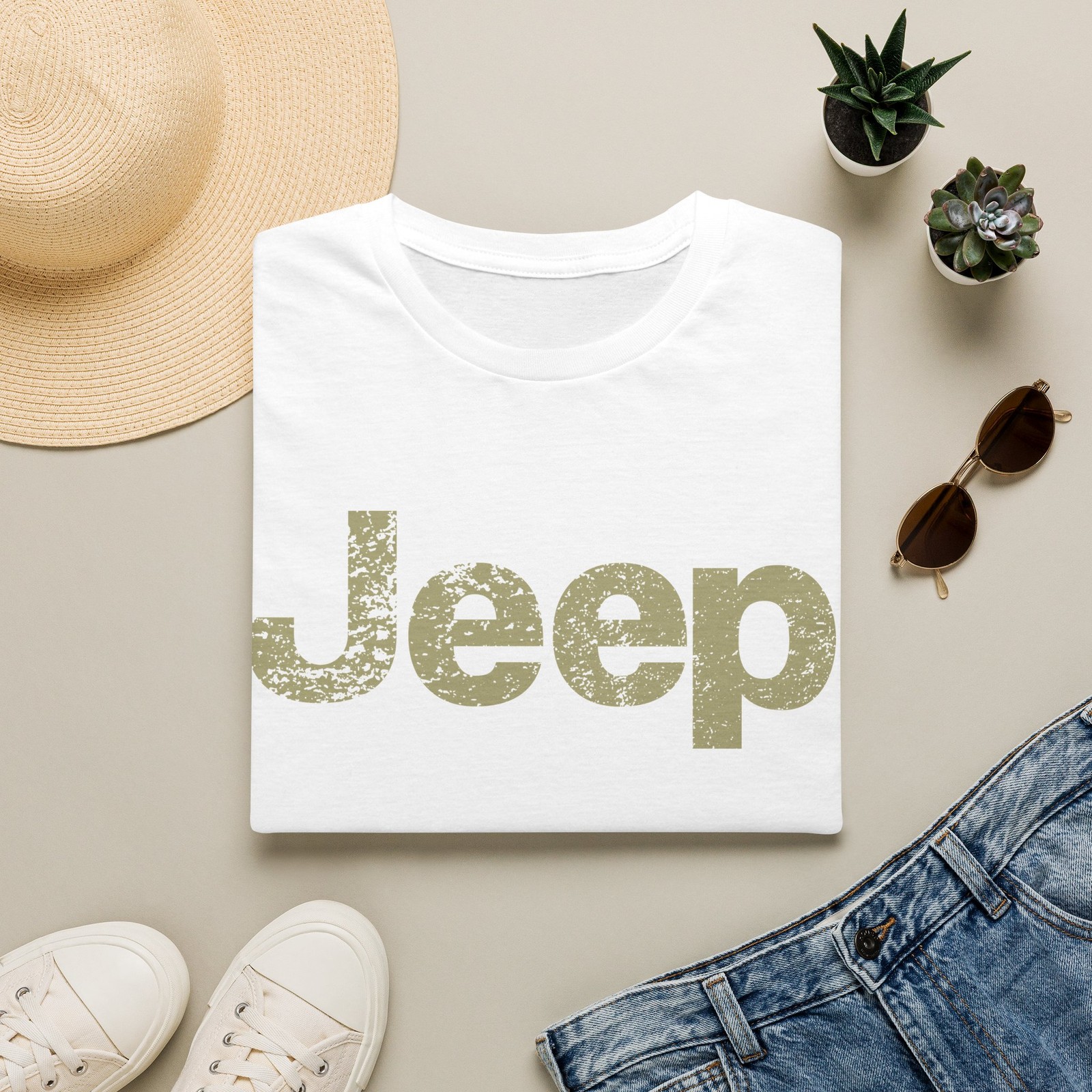 Distressed Jeep T-Shirt Vintage Off-Road Wrangler Grand Cherokee 4×4 Gladiator