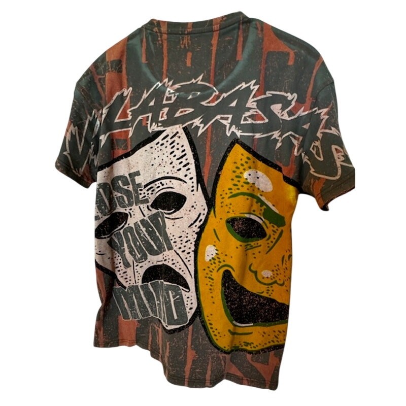 VALABASAS « LAUGH NOW » VINTAGE DATE RED NWT TEE Men&rsquo;s S
