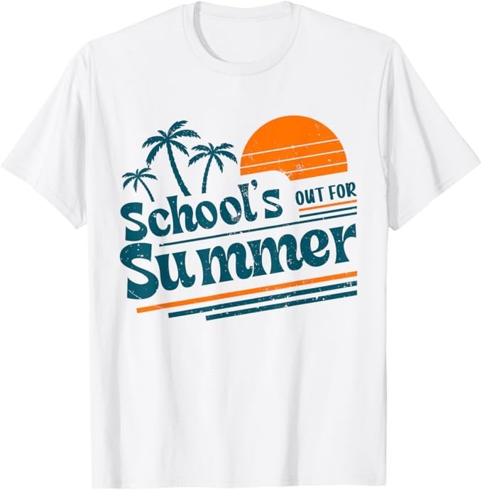 School&rsquo;s Out for Summer Teacher Boy Kids Last Day of School T-Shirt