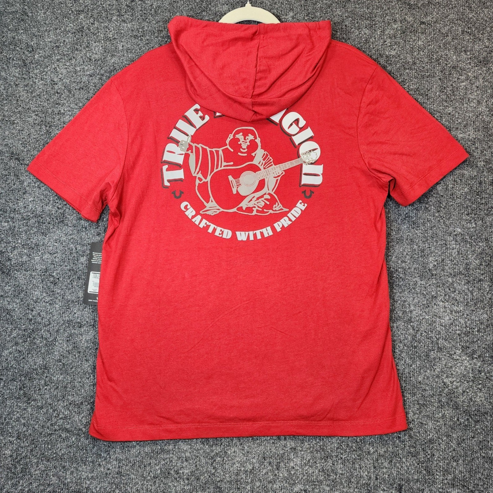 NWT True Religion Circular Hooded Tee Men&rsquo;s Streetwear Y2K Logo Graphic Size S