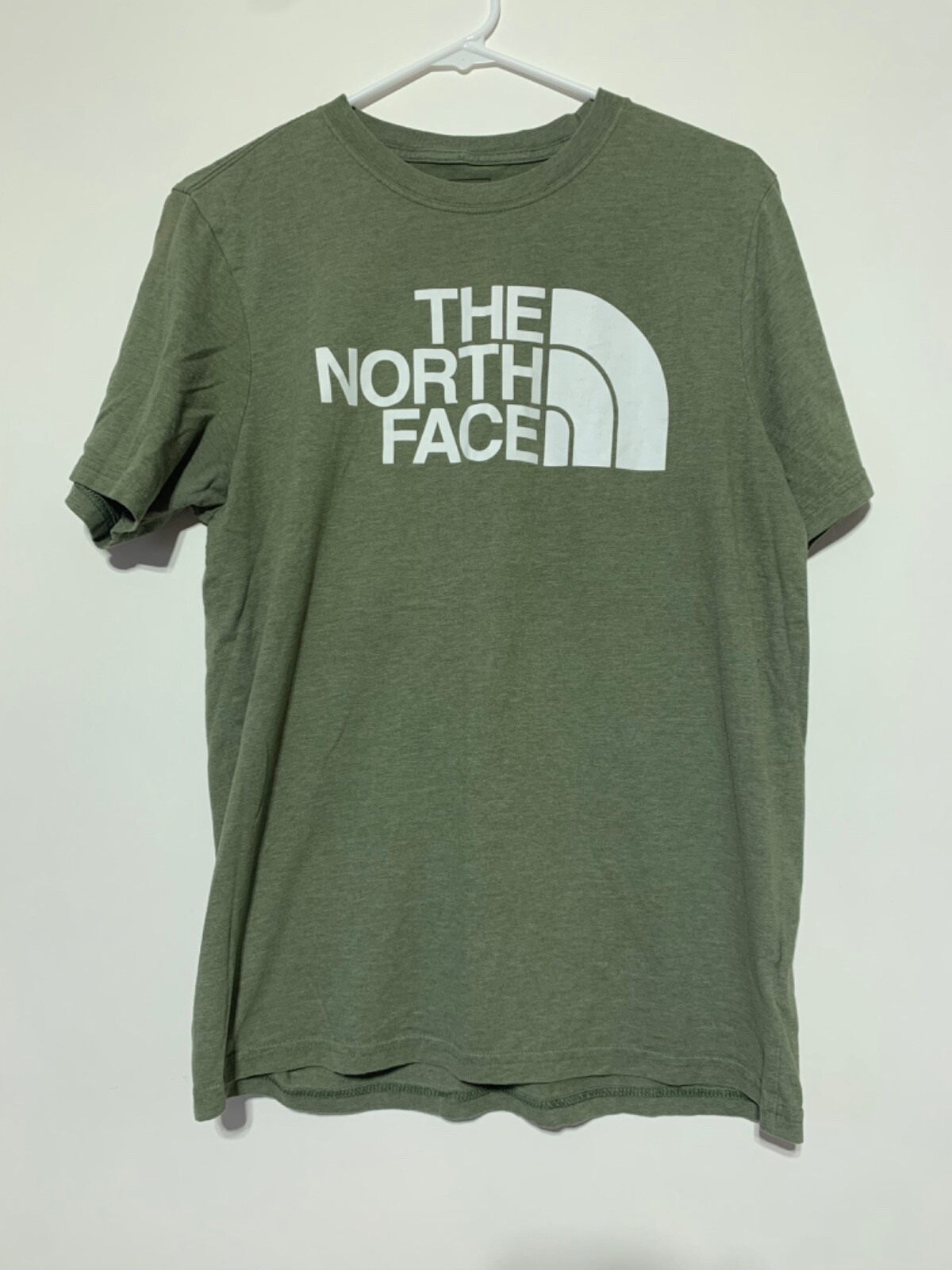 The North Face Mens Size M Green Short Sleeve Half Dome Logo Short Sleeve Shirt