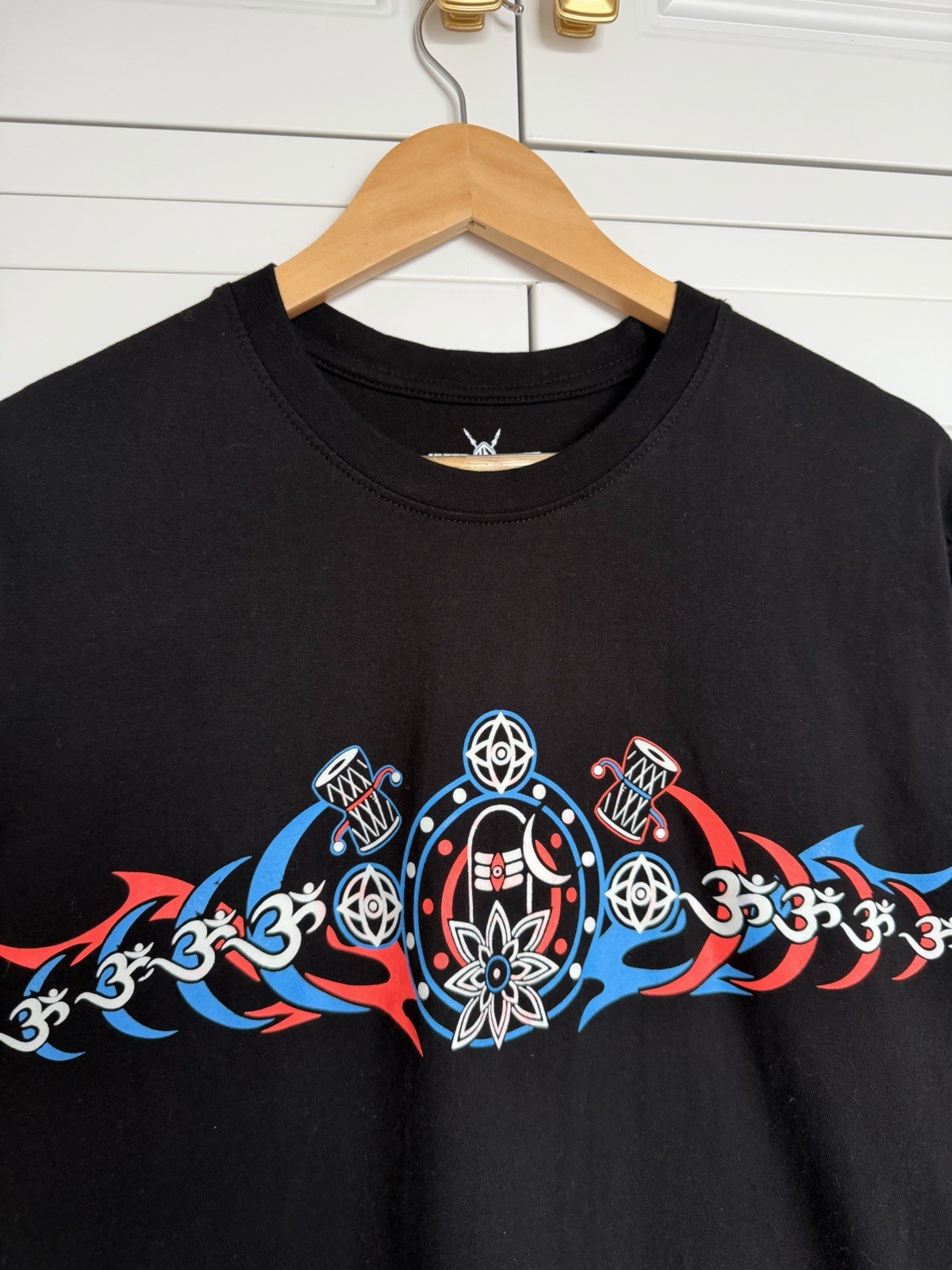 Ultra Tribe Nepal Shiva Graphic T-Shirt Black Men’s Small