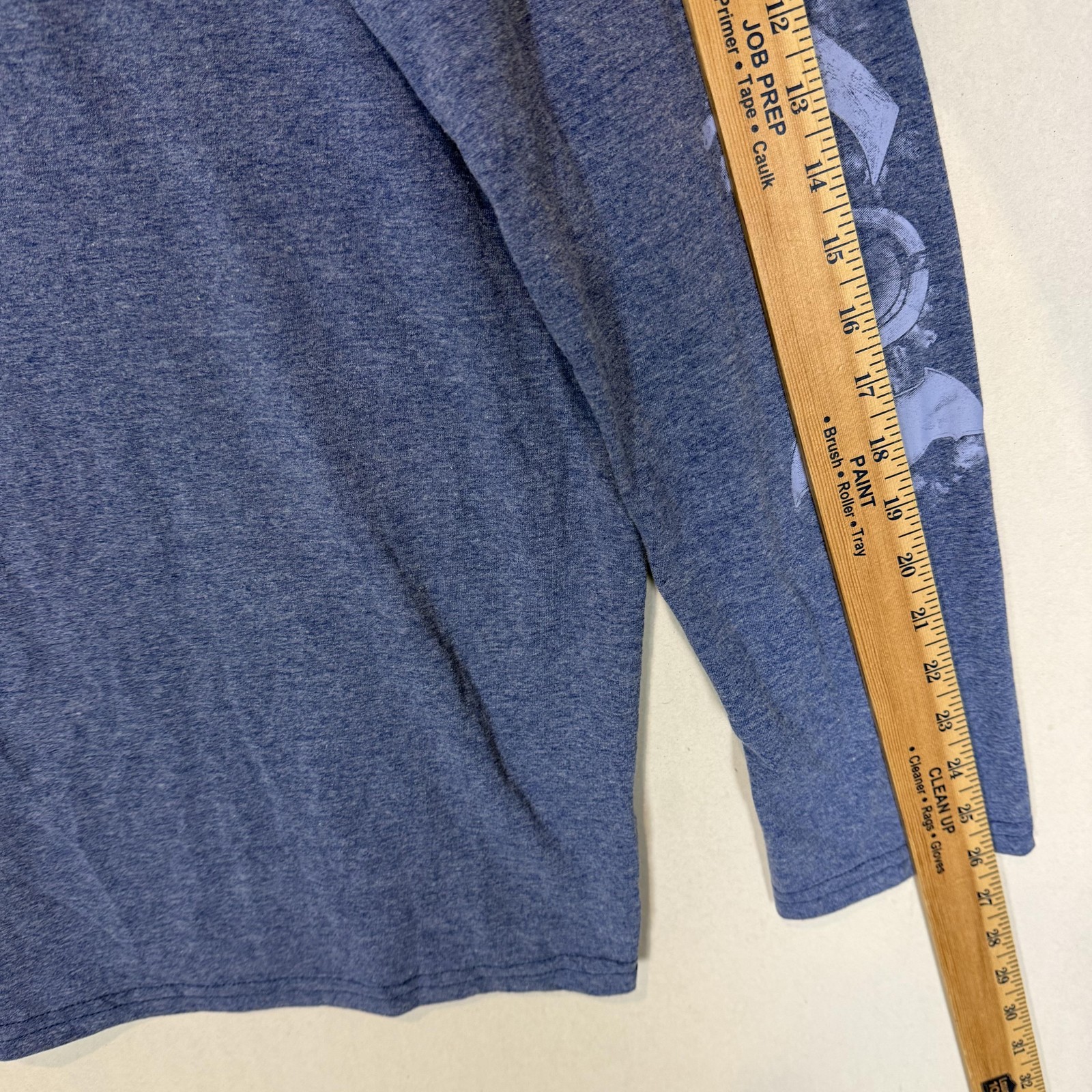 Justice League Shirt Mens XL Blue Long Sleeve Batman Superman Graphic Tee