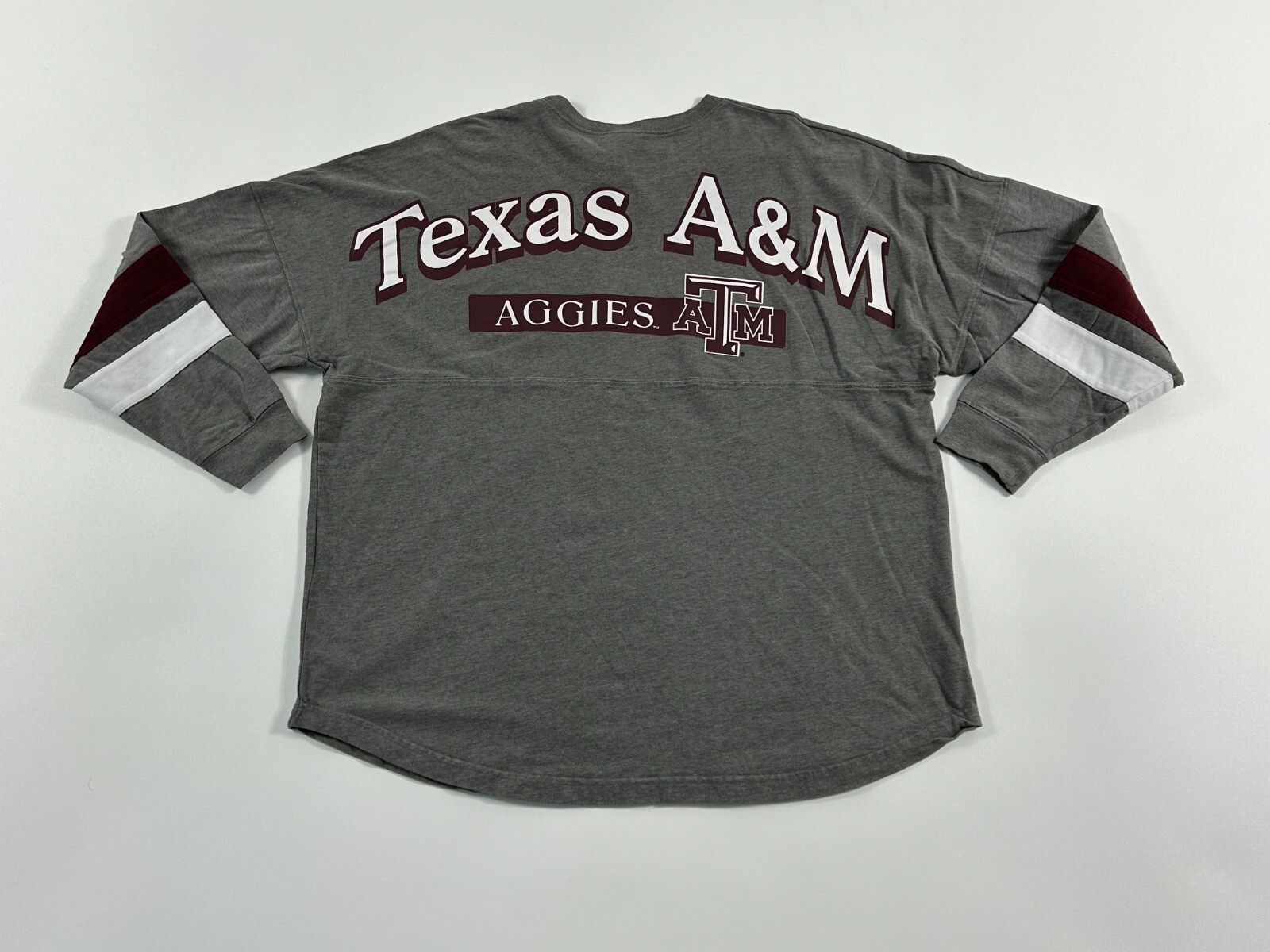 Knight Apparel T-Shirt Men&rsquo;s Gray XL Crewneck Long Sleeve Texas A&M University