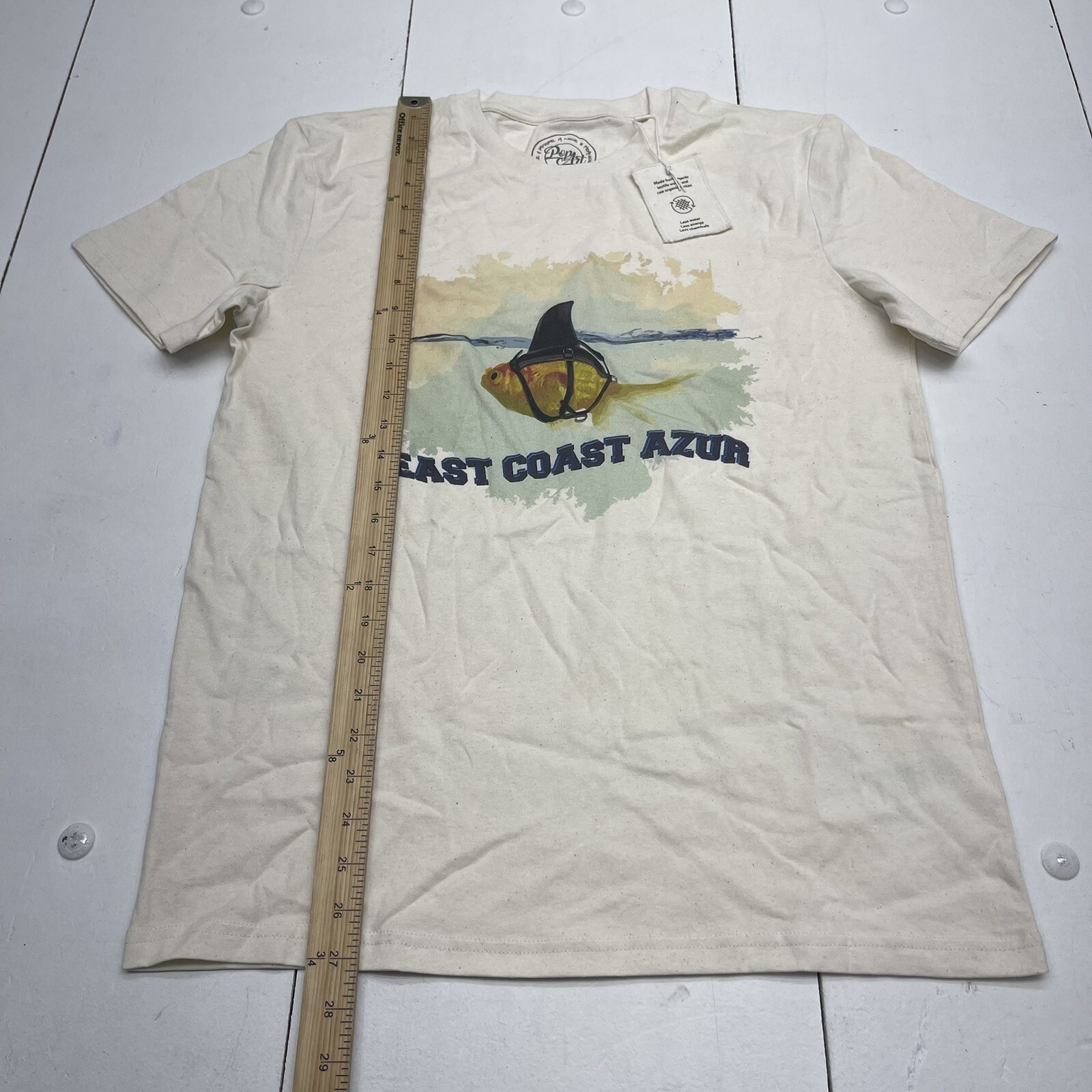 Pop Art East Coast Azur Goldfish Shark T Shirt Adults Size Small New