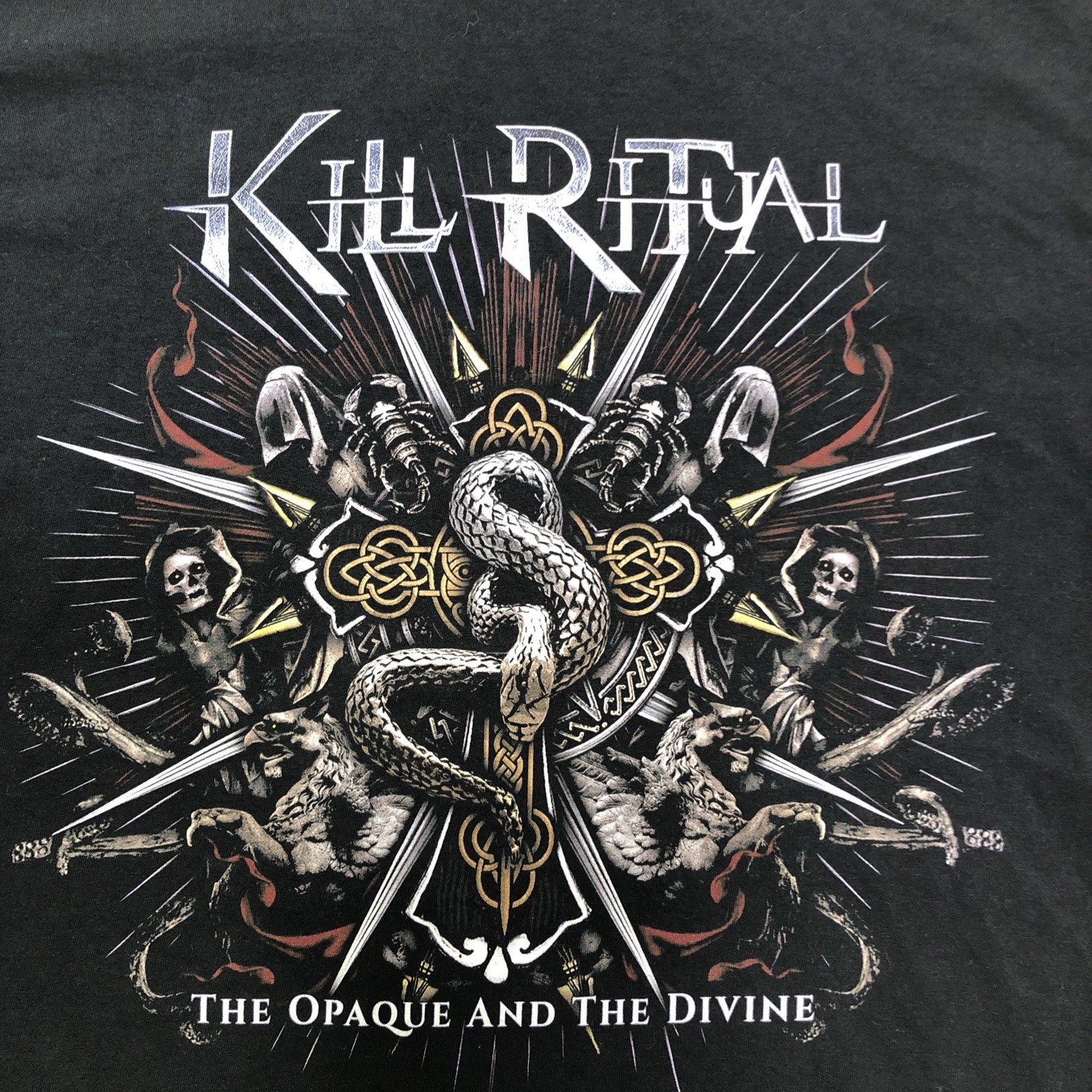 Kill Ritual The Opaque And The Devine Album Logo Medium T Shirt Thrash Band Tee
