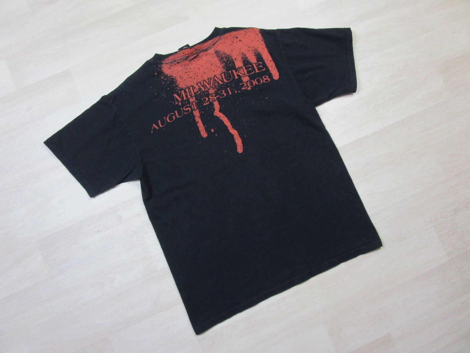 Harley-Davidson Motorcycles T Shirt (L) 105 Year Anniversary AOP Biker Wisconsin