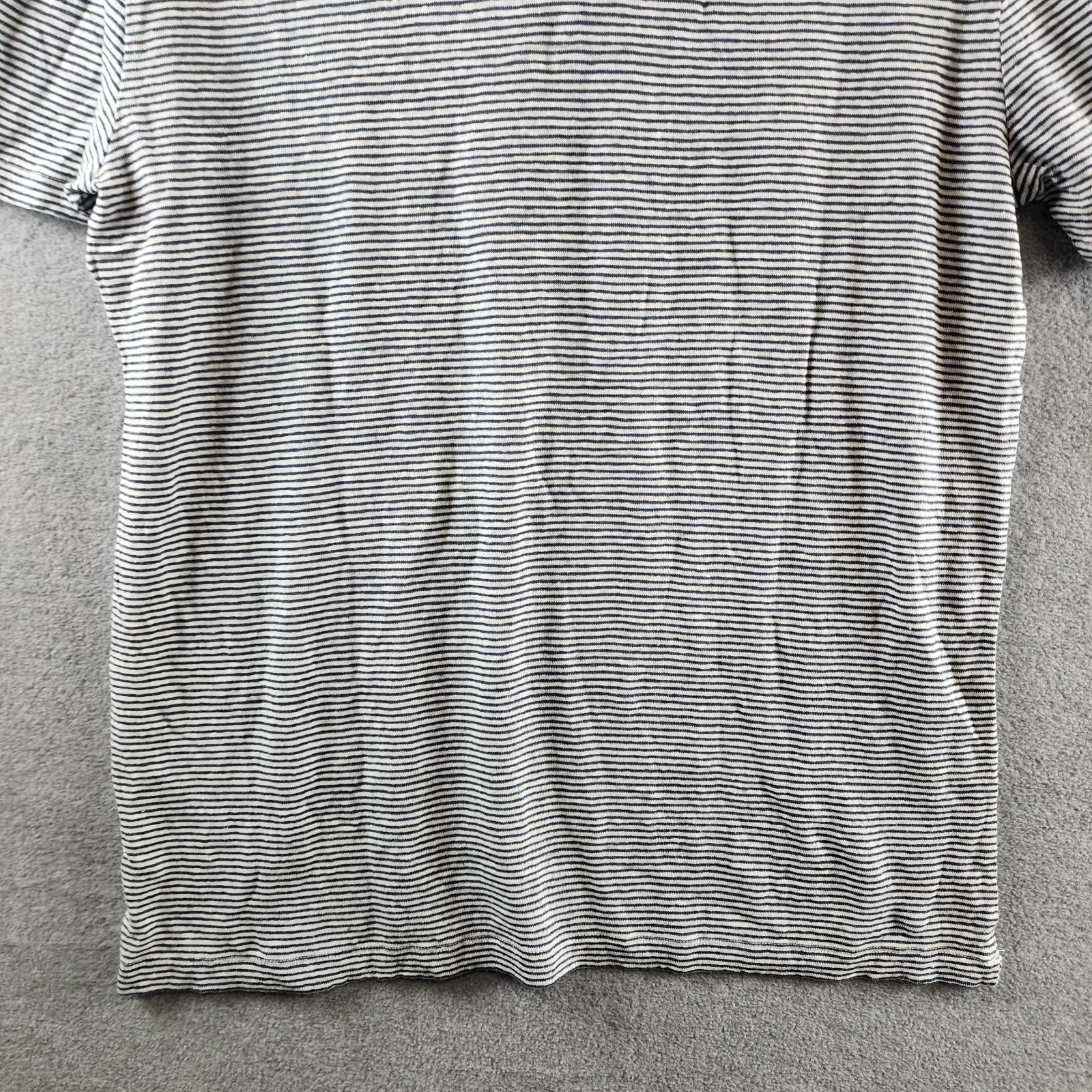 The Men&rsquo;s Store at Bloomingdale&rsquo;s Striped Linen Tee Men&rsquo;s Size Medium Dark Slate