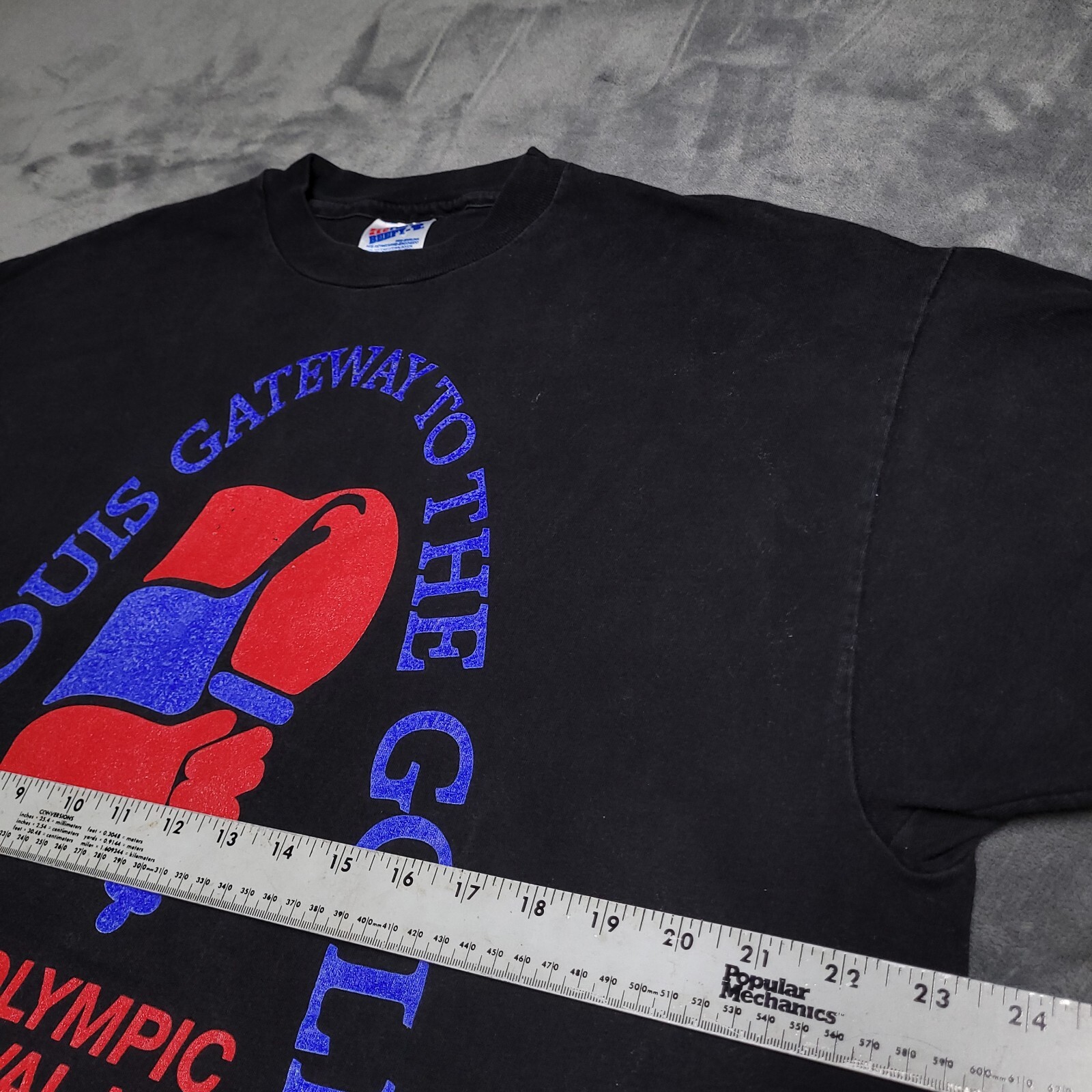 Vtg 90s Olympics Games Shirt Sz XL Single Stitch St Louis Arch Hanes 1994