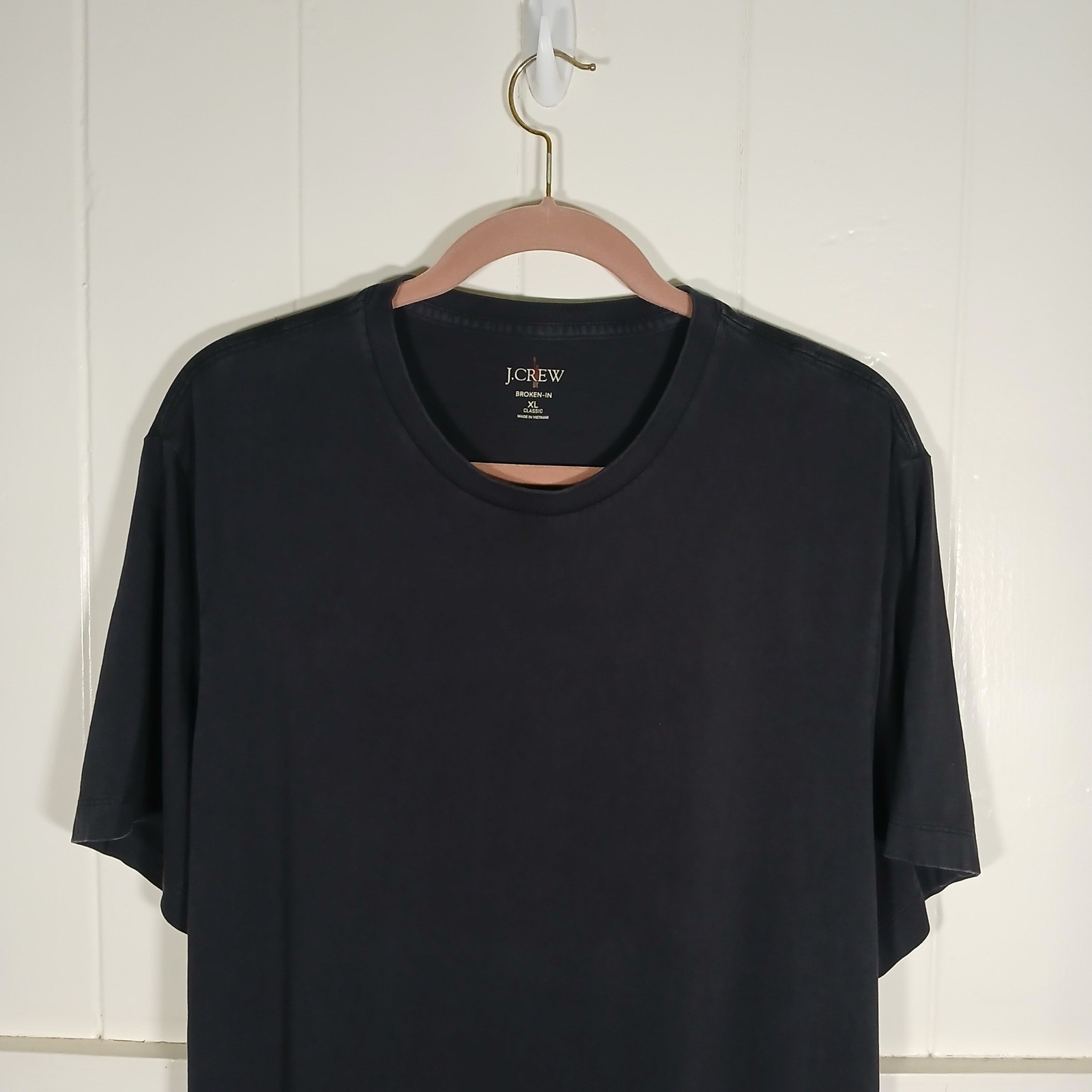 J.Crew Oarsman Mens Broken-In Classic Fit Cotton T-Shirt Navy XL BW039