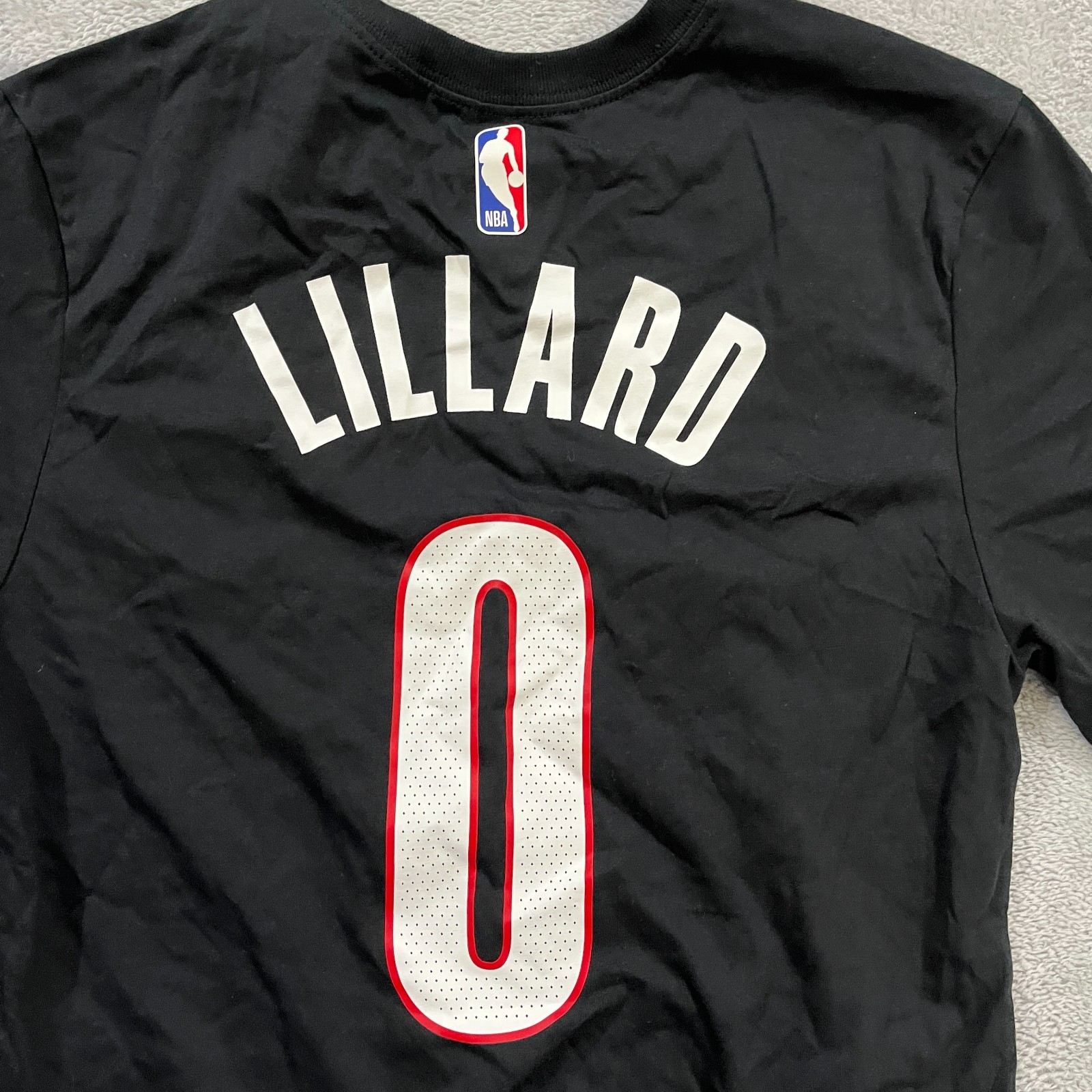 Portland Trail Blazers Damian Lillard Shirt Mens XS Nike NBA Basketball DR6395