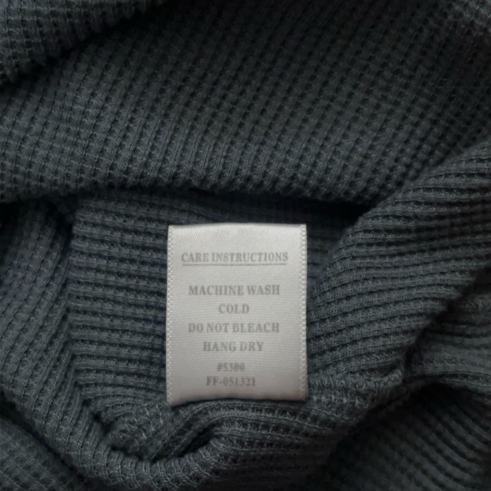 Free Fly Thermal Henley Hoodie Mens XL Pullover Drawstring Bamboo Stretch Green
