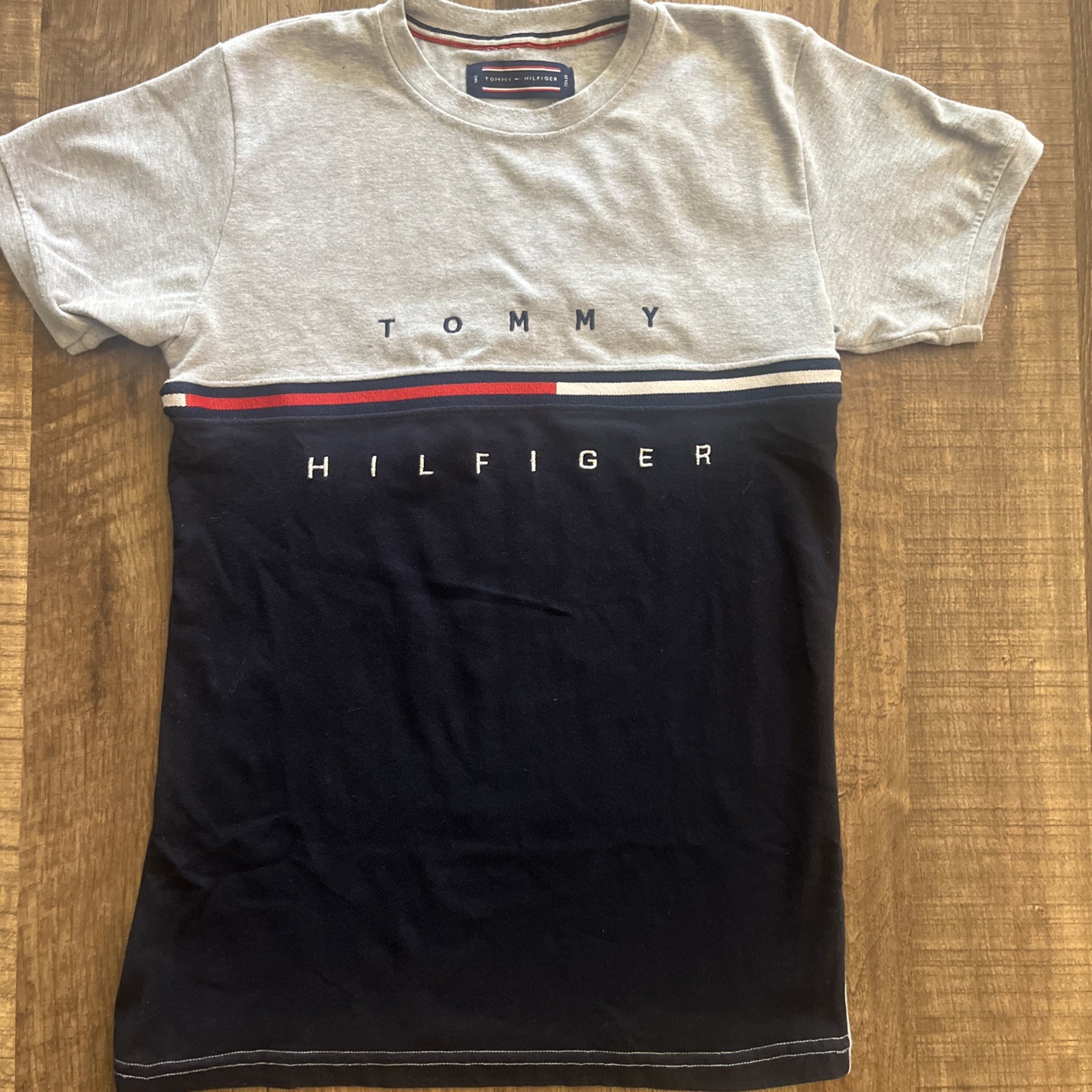 Tommy Hillfiger Two Tone T-Shirt Blue Small