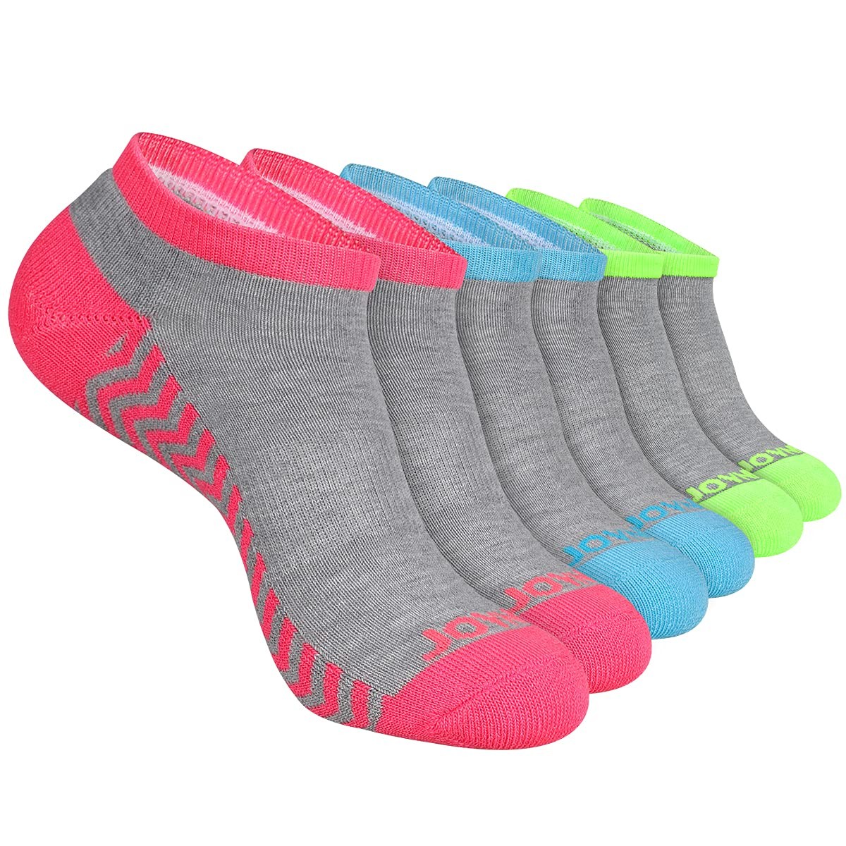 6 Pairs Women Athletic Ankle Performance Socks Comfort Cushion Low Cut