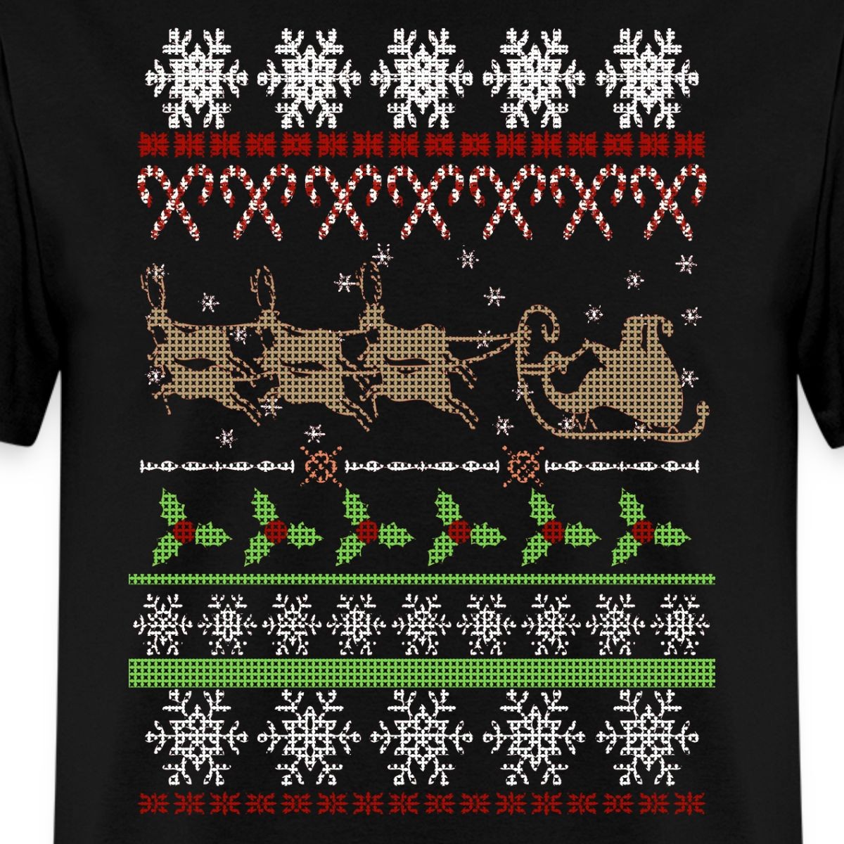 Ugly Christmas Sweater Pattern Men&rsquo;s T-Shirt