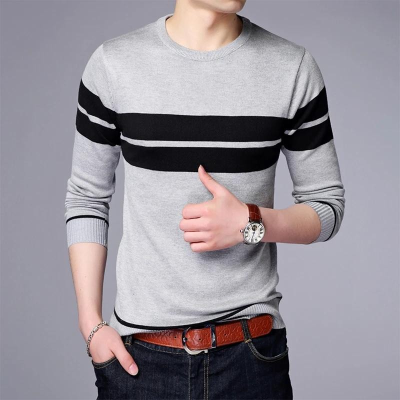 Camisa De Manga Larga Moda Casual Primavera Otoño Camiseta Estampado Para Hombre