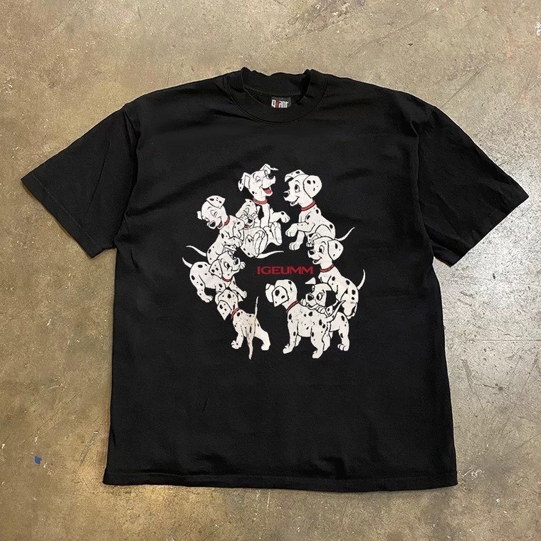 101 Dalmatians Dog Cartoon Movie Retro Graphic Unisex Tee S-5XL