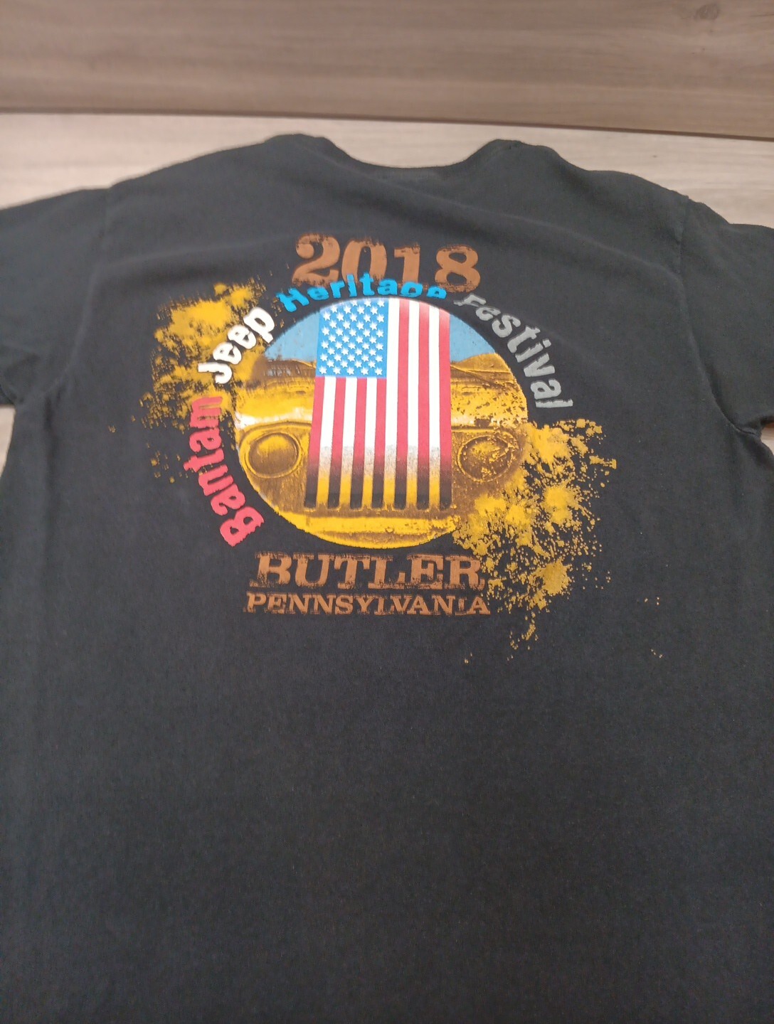 2018 Bantam Jeep Festival Wrangler T Shirt Heritage Festival Butler Pa Large USA