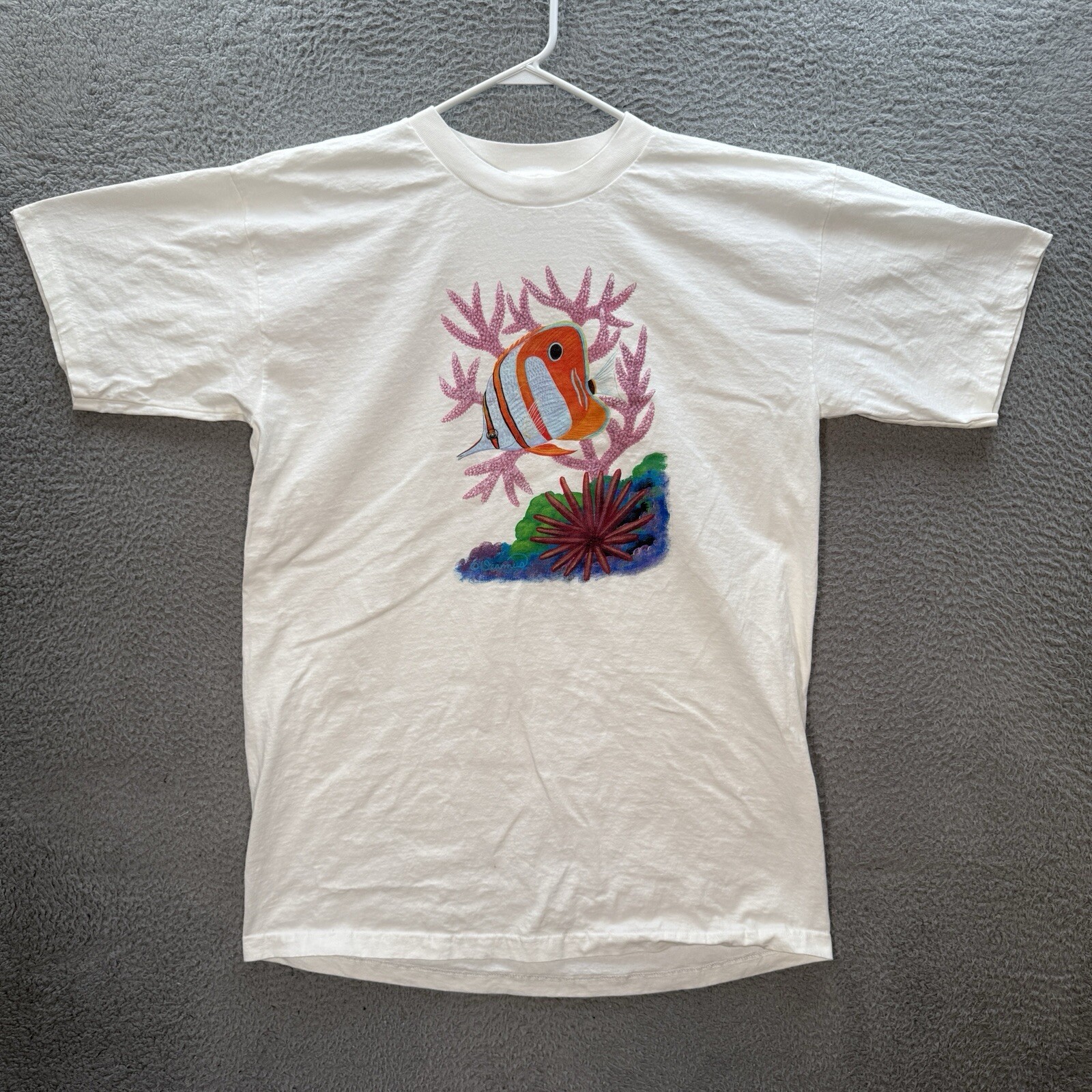 Vintage Murina Shirt Adult One Size White Oversized Sleep Shirt Nature 1990s