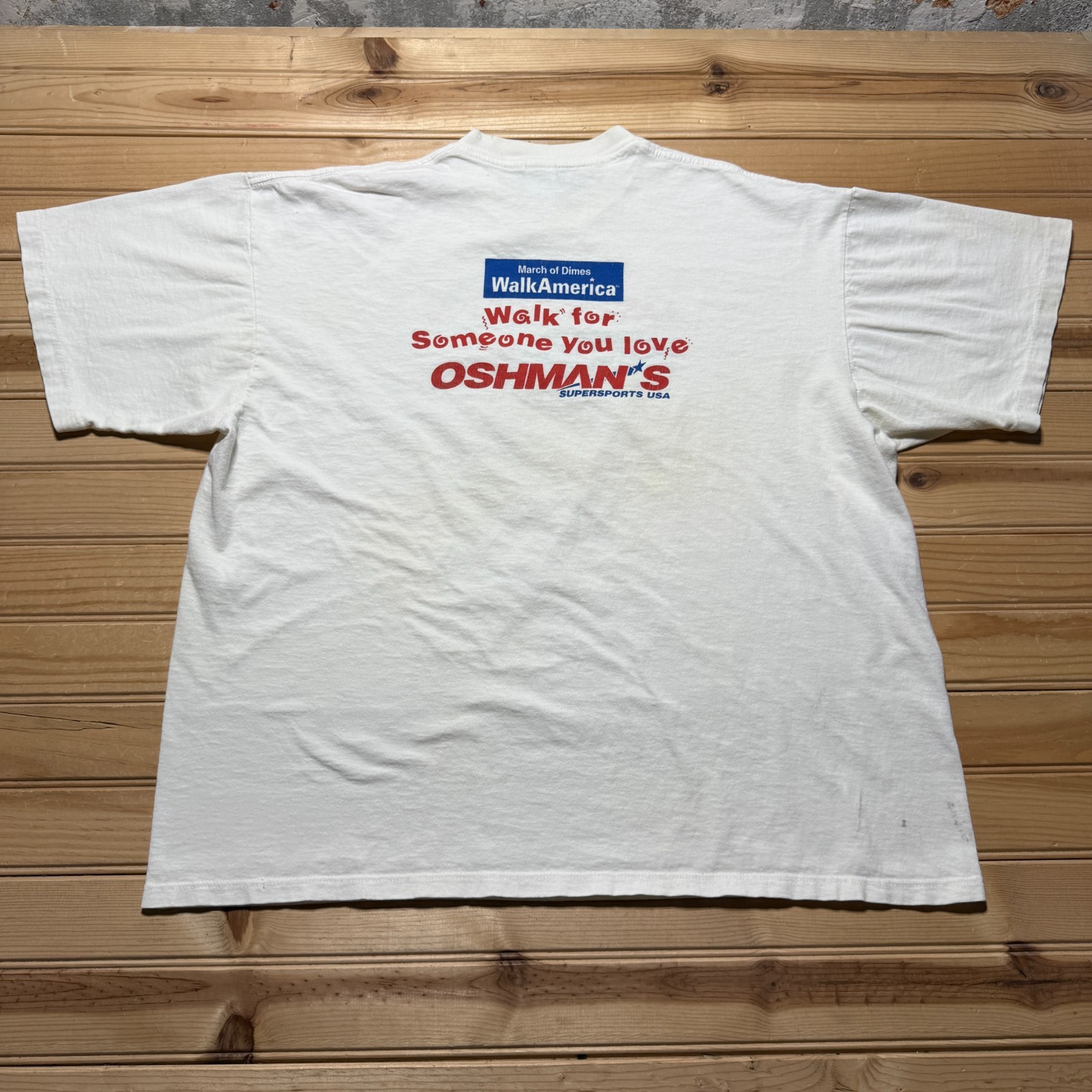 Vintage 90s Oshman&rsquo;s Supersports USA Boxing Gloves Everlast Graphic T-Shirt – XL