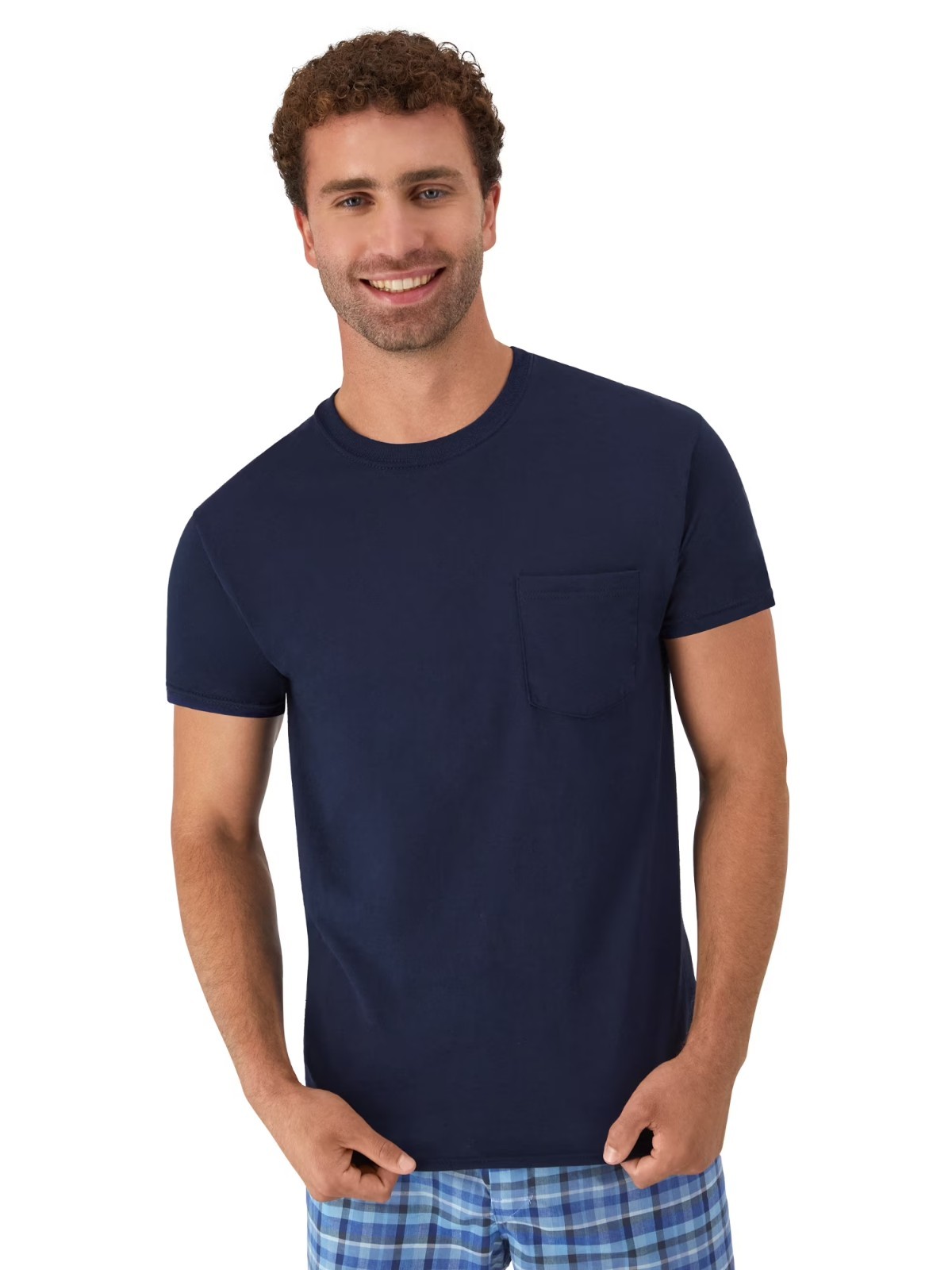 Hanes Men&rsquo;s Value Pack Assorted Pocket T-Shirt Undershirts, 6 Pack
