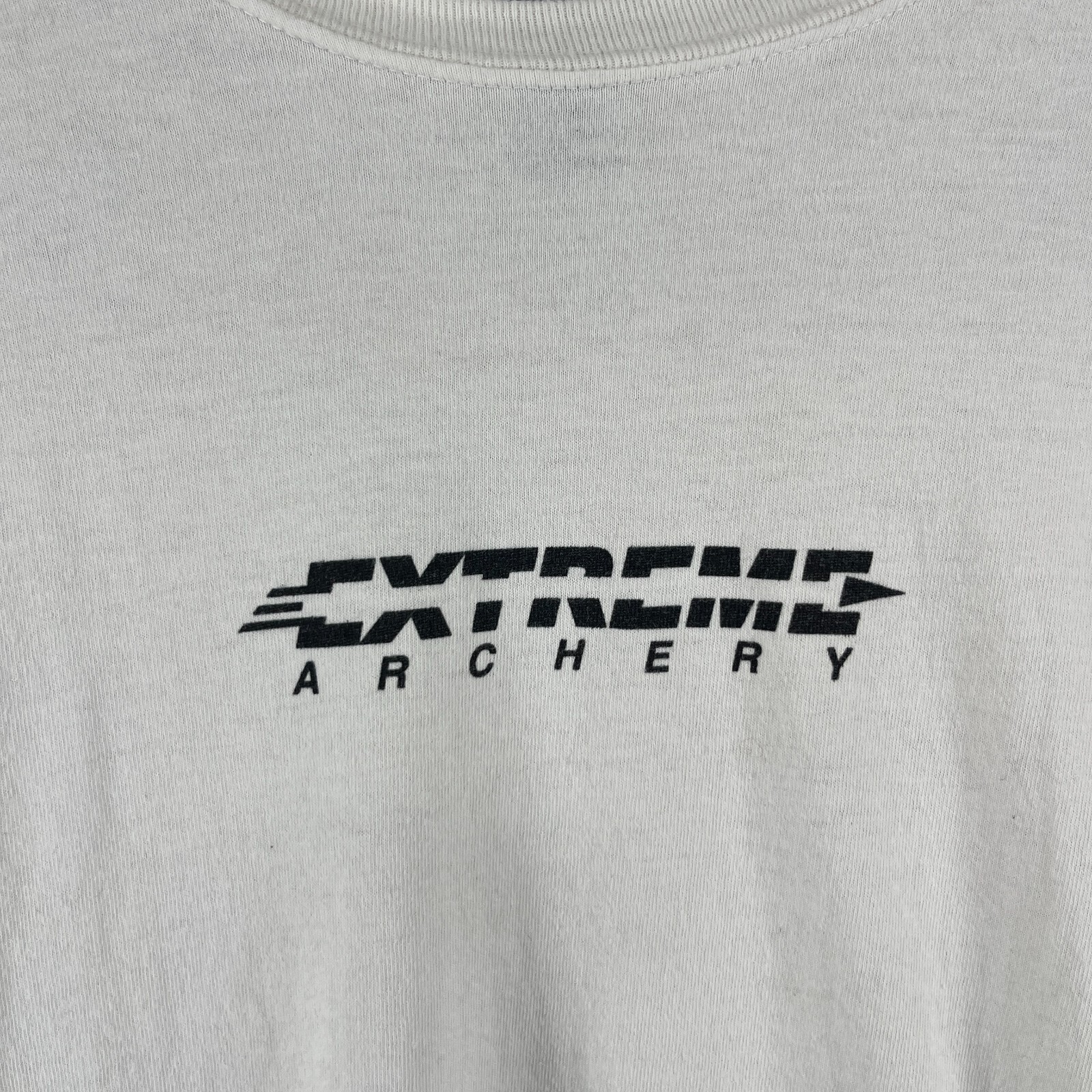 EXTREME ARCHERY Shirt Mens XL Westchester Mamaroneck NY Indoor Bow Arrow White