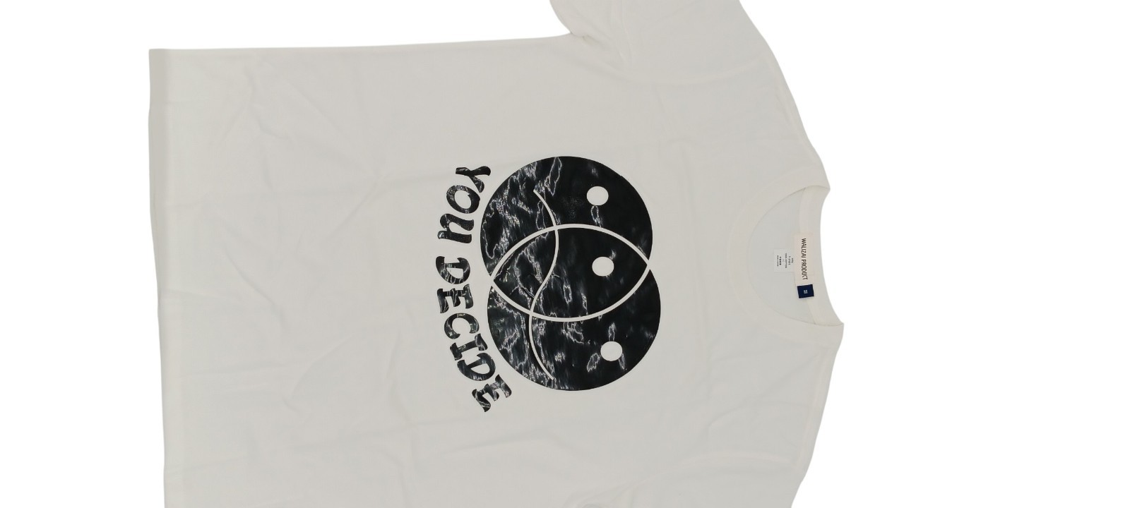 You Decide Graphic T-Shirt Unisex White CottonTeeCasual StreetwearSoft M size