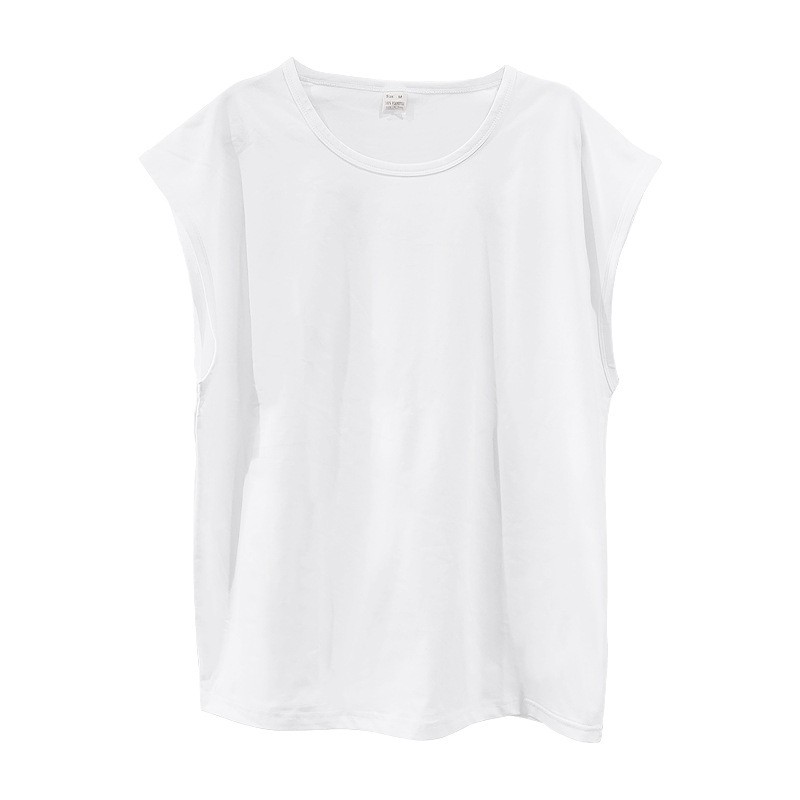 Men&rsquo;s Loose Short Sleeve T-Shirt round Neck Sleeveless Casual Breathable Summer