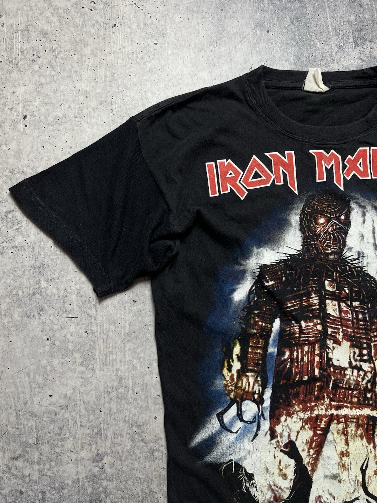 Vintage 2000 Iron Maiden The Wicker Man Band T-Shirt Y2K Heavy Metal Size