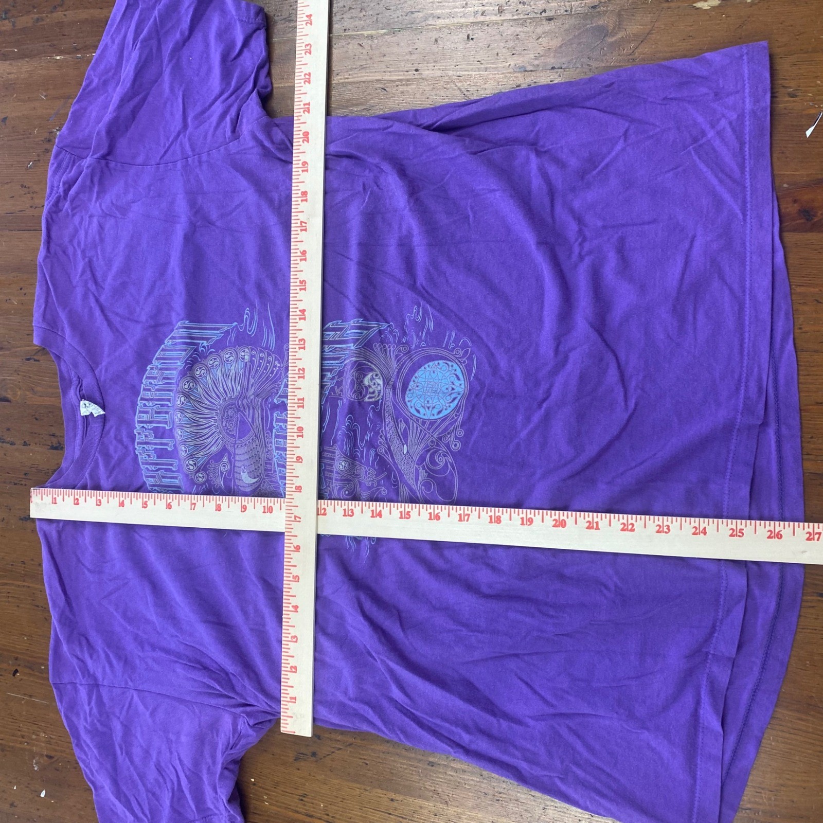 ALSTYLE Apparel Jefferson Airplane Band Activewear Purple Graphic T Shirt Men XL