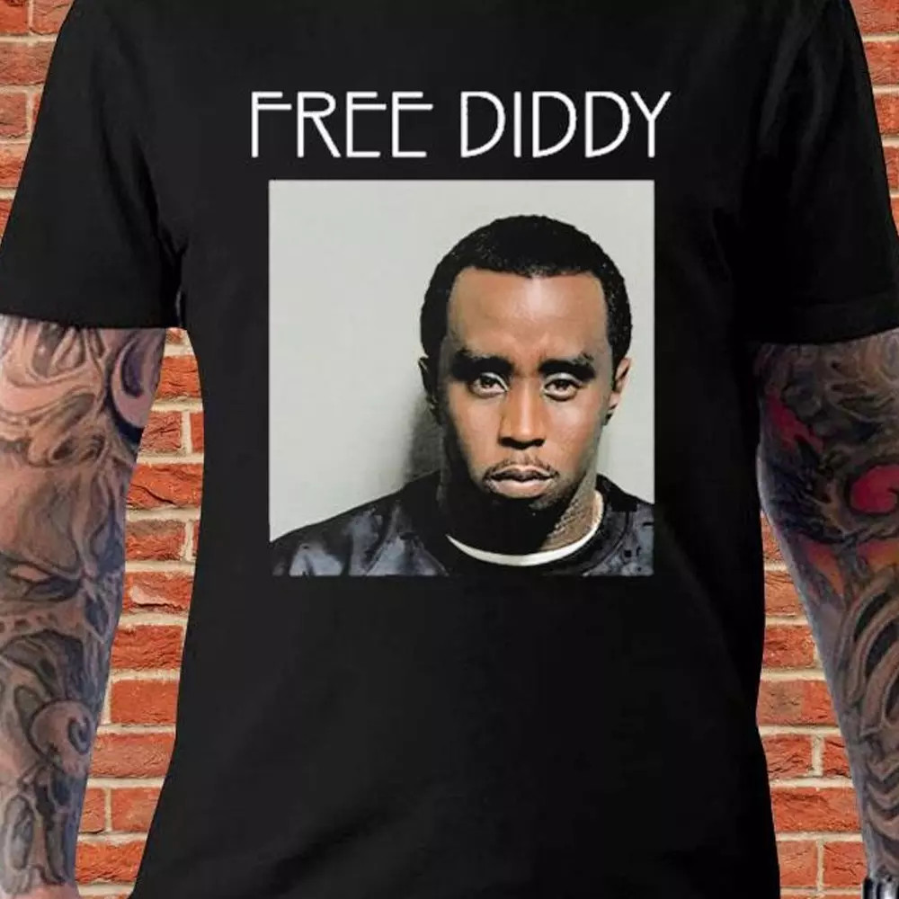 FREE Diddy rapper HOT Sean Combs T-shirt black All sizes JY92.webp