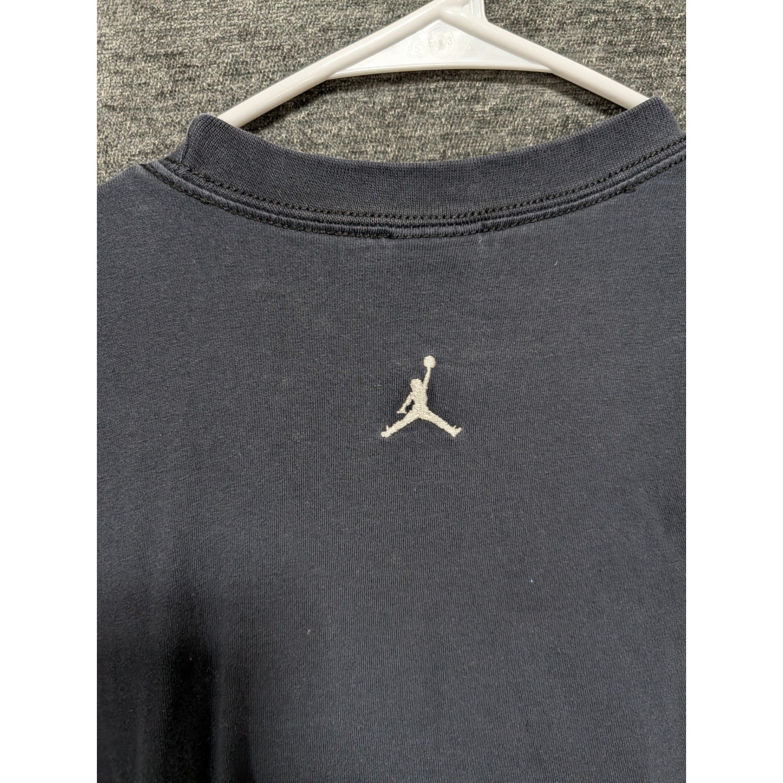 Jordan Brand Wings Logo Graphic T-Shirt Mens 3XL Navy Blue Yellow Jumpman 0958