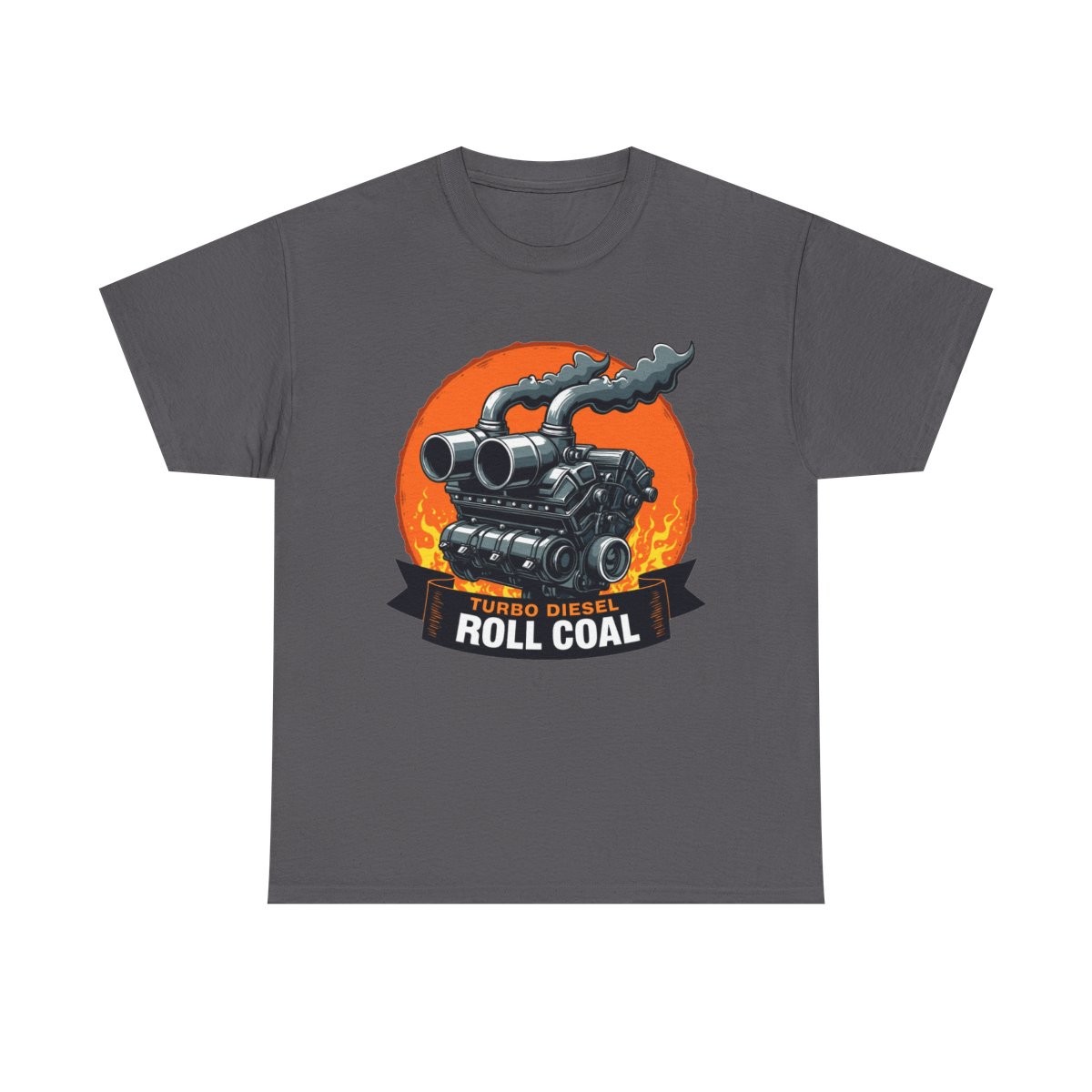 Turbo Diesel Roll Coal T-Shirt Graphic Tee for Truck Lovers Gift