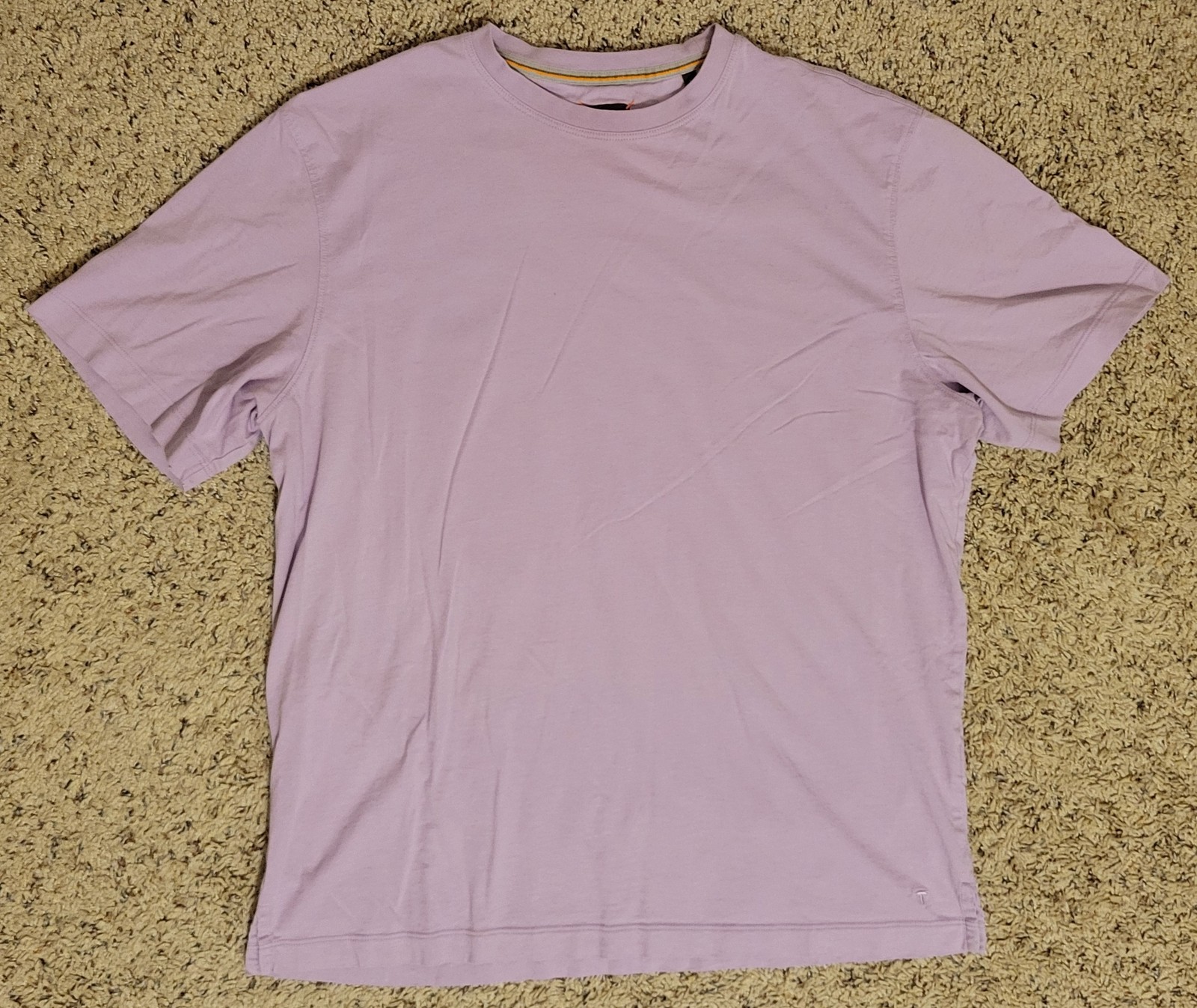 LEFT COAST TEE Men&rsquo;s Lavender Purple Crew Neck Short Sleeve Pima Cotton T-Shirt
