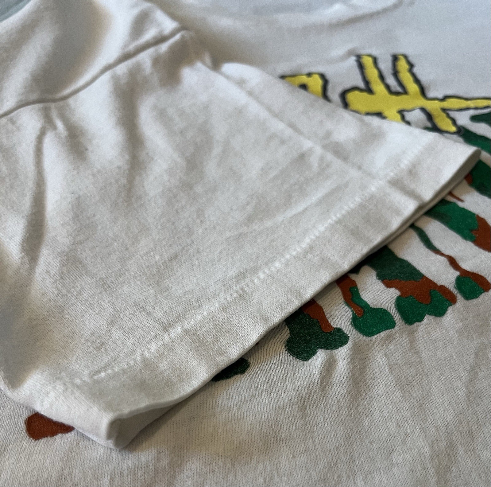 VINTAGE Sun Sportswear Couch commander White Single Stitch 90s dad army sports