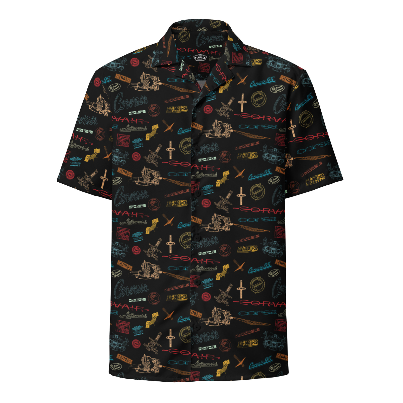 Corvair Logos Vintage button down shirt bowling hawaiian style