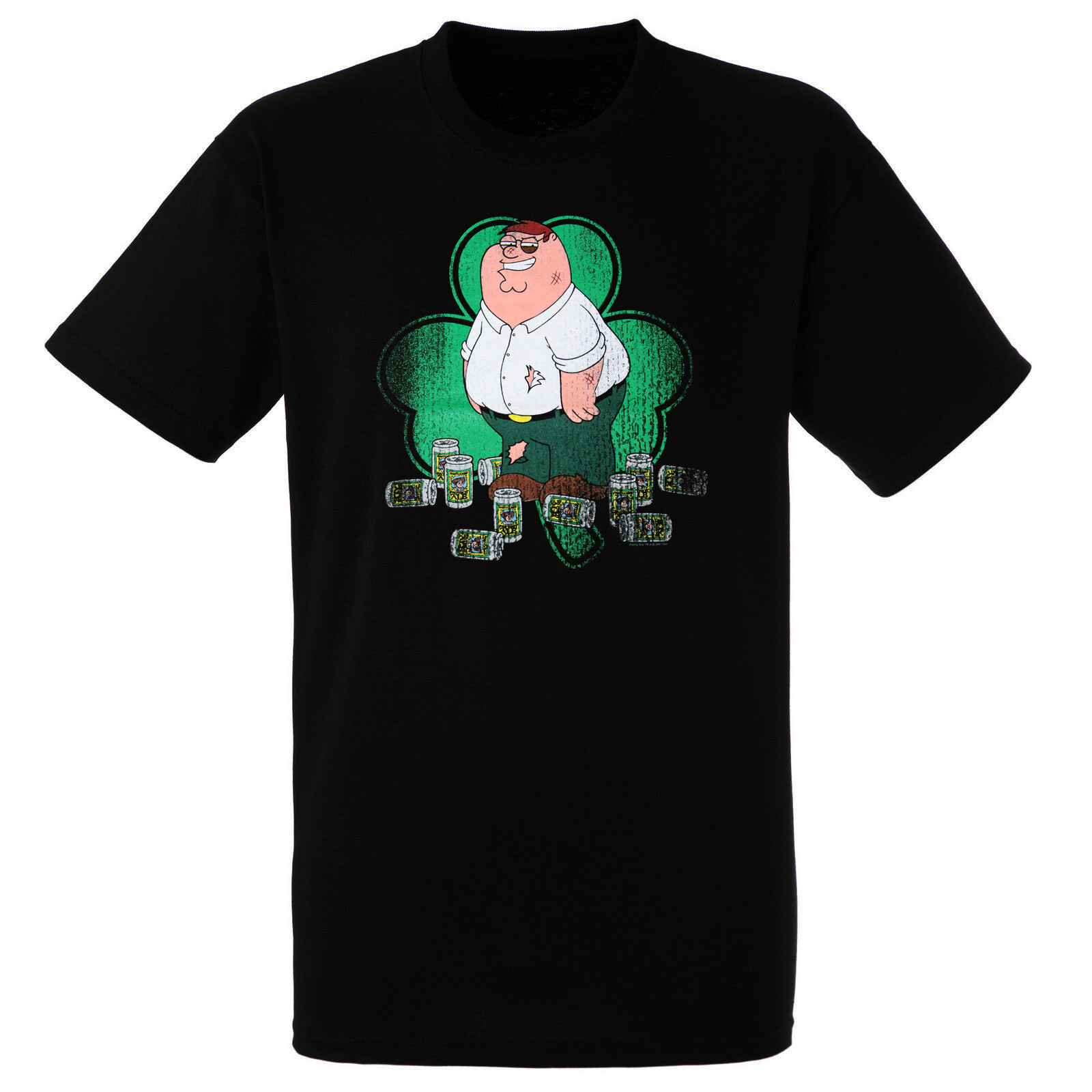 Family Guy Peter Fightin&rsquo; Irish Mens Slim Fit T-Shirt, Medium