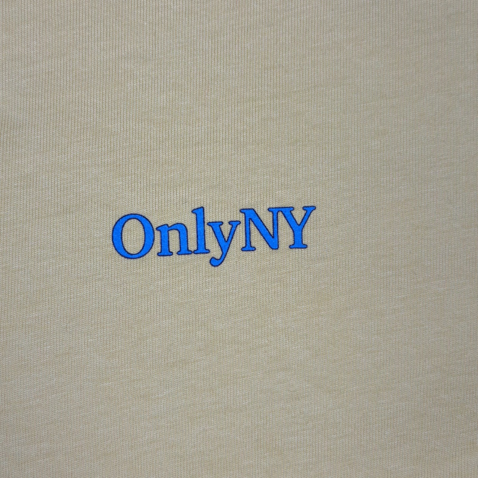 Only NY Bullfrog Graphic Long Sleeve T-Shirt Mens Med Yellow Cotton Streetwear