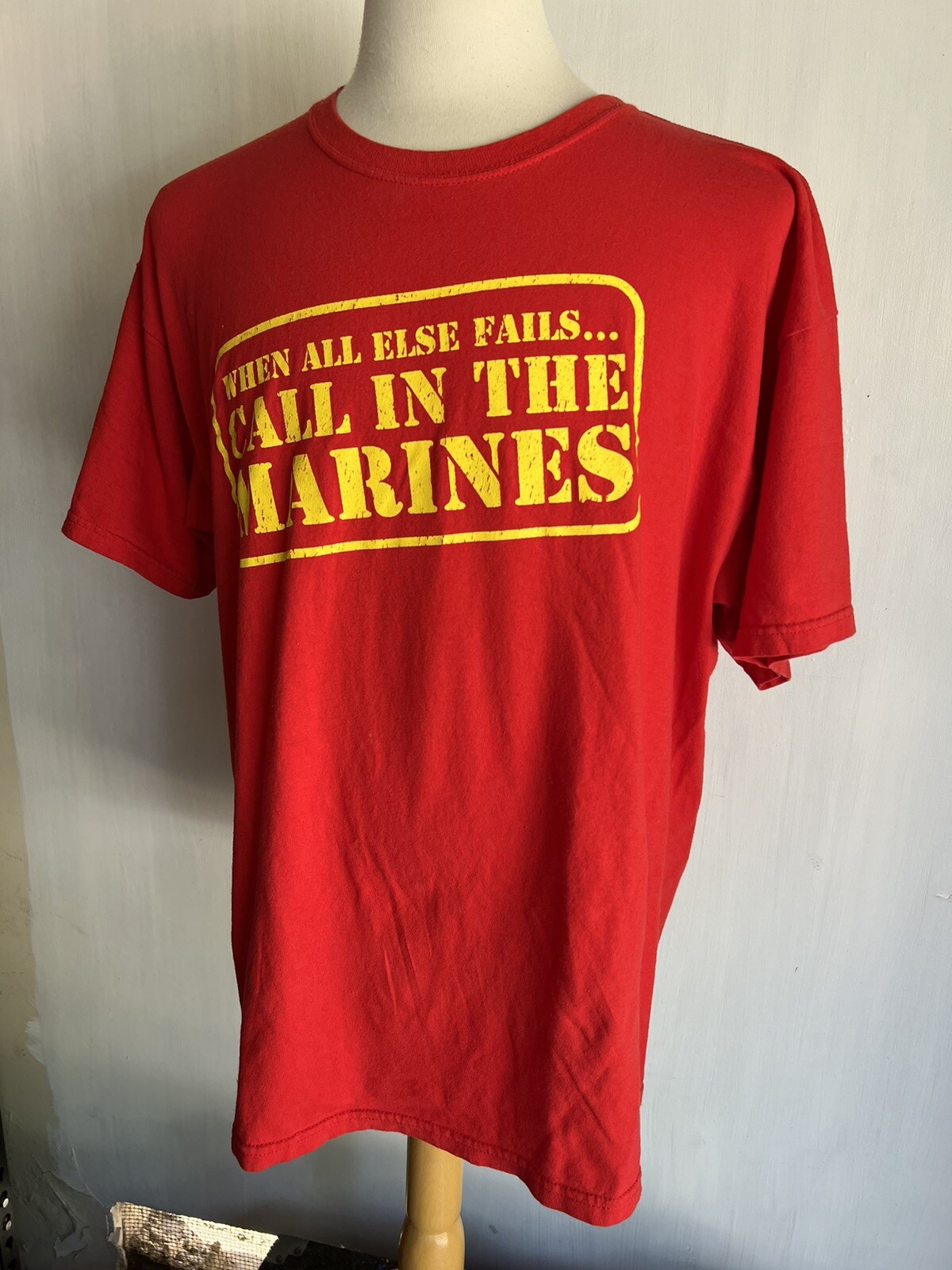 UNITED STATES MARINES Official « When All Else Fails Call In The USMC » T-Shirt XL