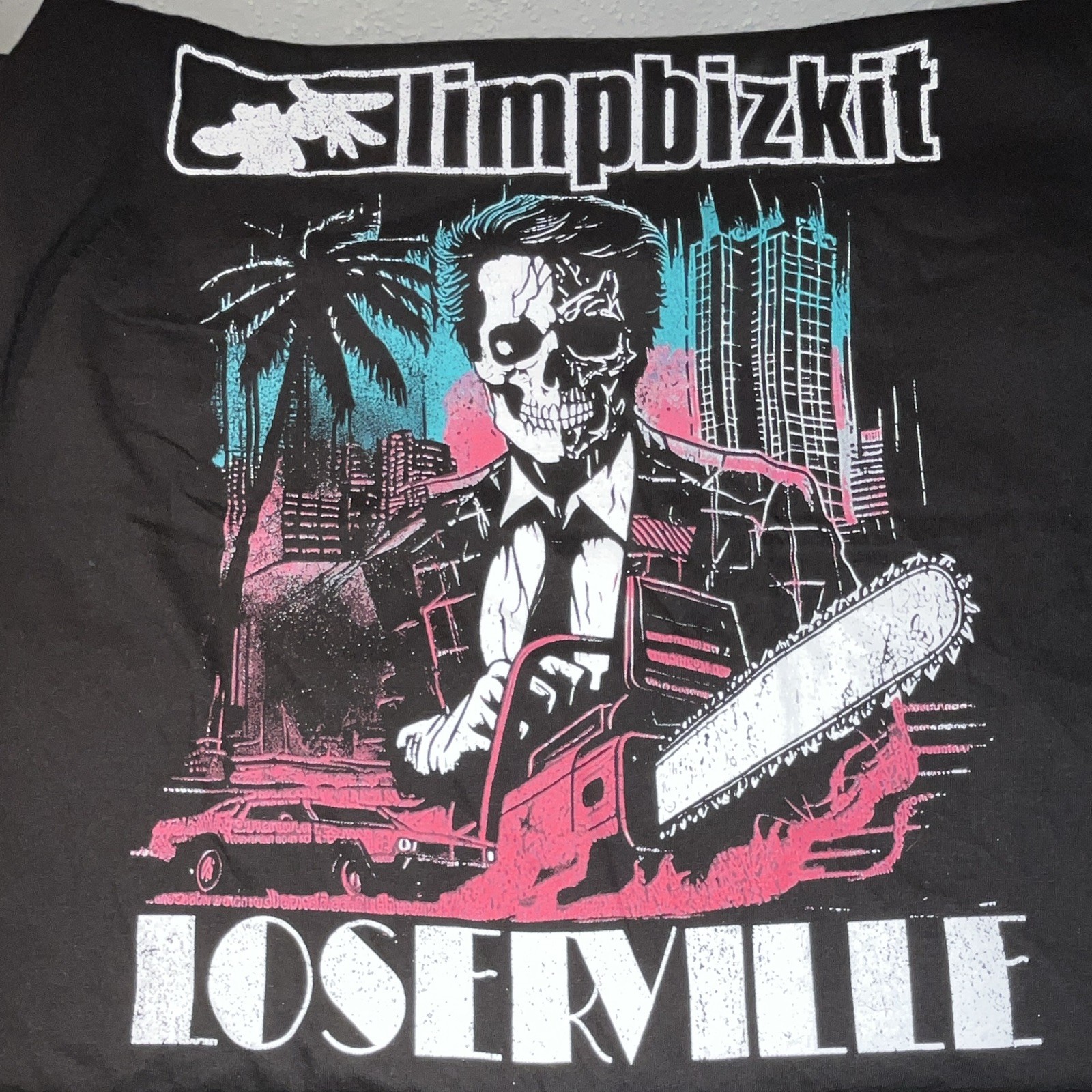 H&U Apparel Limp Bizkit Loserville Graphic Men&rsquo;s L Black Regular Crew Neck Tee