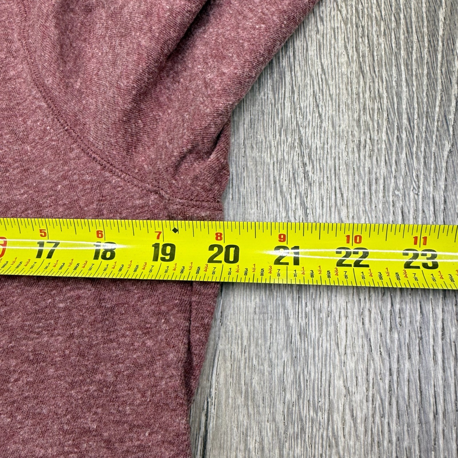 Faherty Mens Heathered Red Long Sleeve Cloud Organic Cotton Henley Shirt Size M