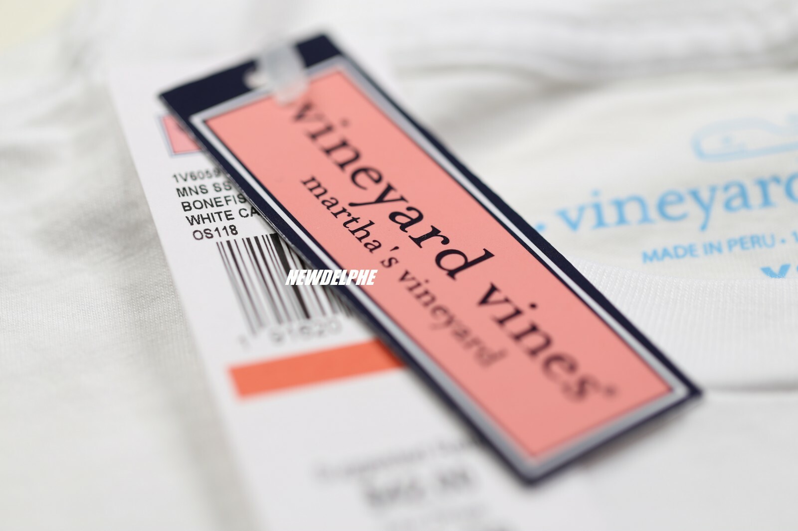 NWT Vineyard Vines Men&rsquo;s Short Sleeve Pocket Crew Tee « BONEFISH IN CORAL WHALE »