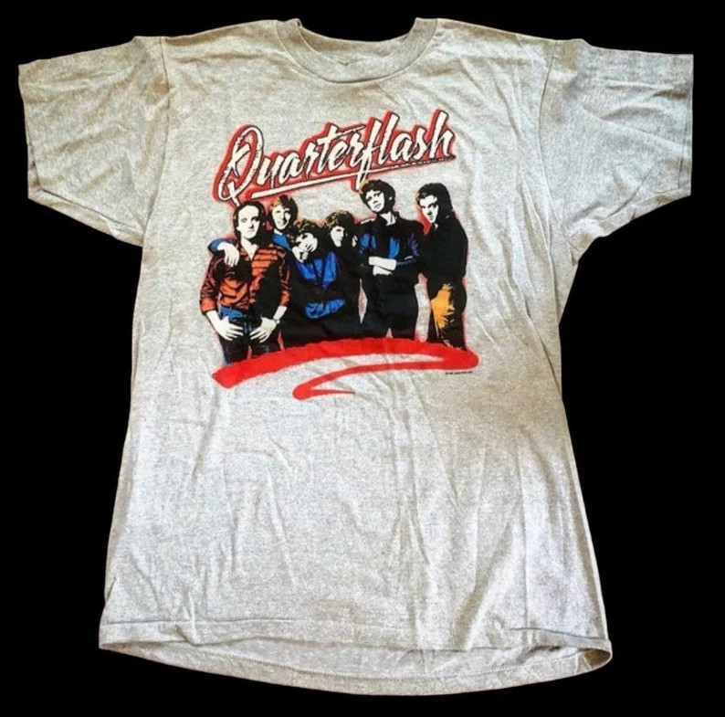 Vintage 80s Quarterflash Single Stitch Concert Tour Tee T Shirt SE017