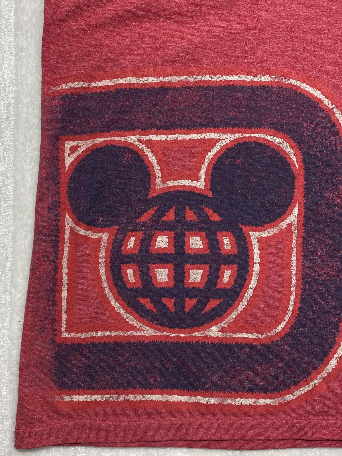 Disney Parks Shirt Mens 3XL Red Mickey Mouse 1971 Logo Hanes ComfortBlend